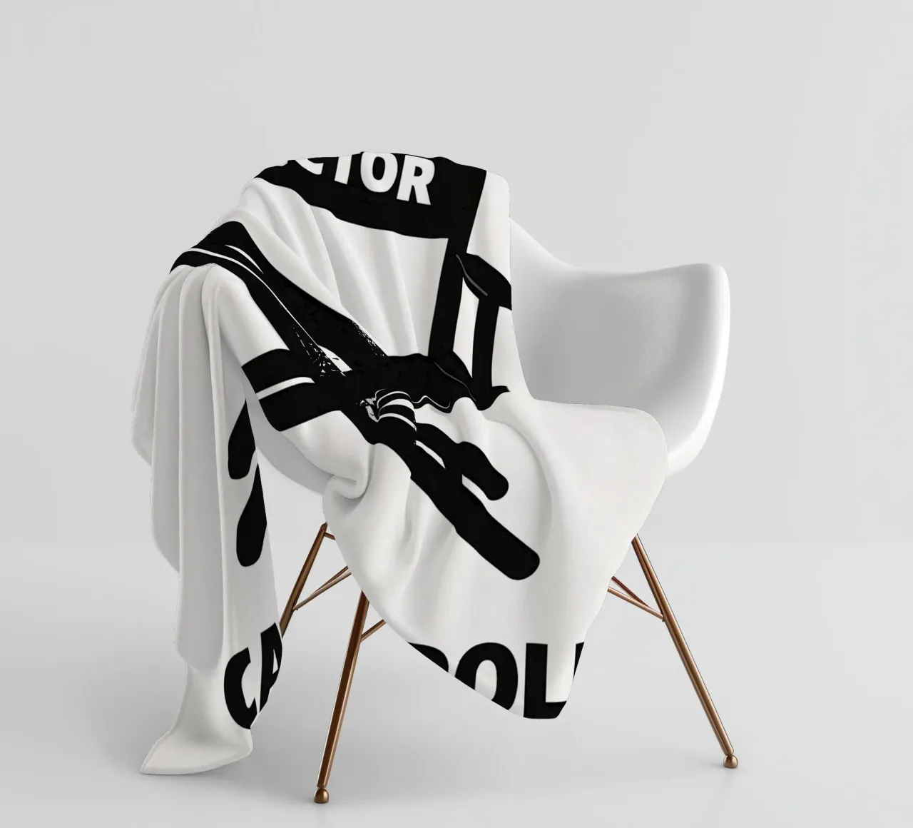 Director's Chair Print coperta in pile da MoviesArt