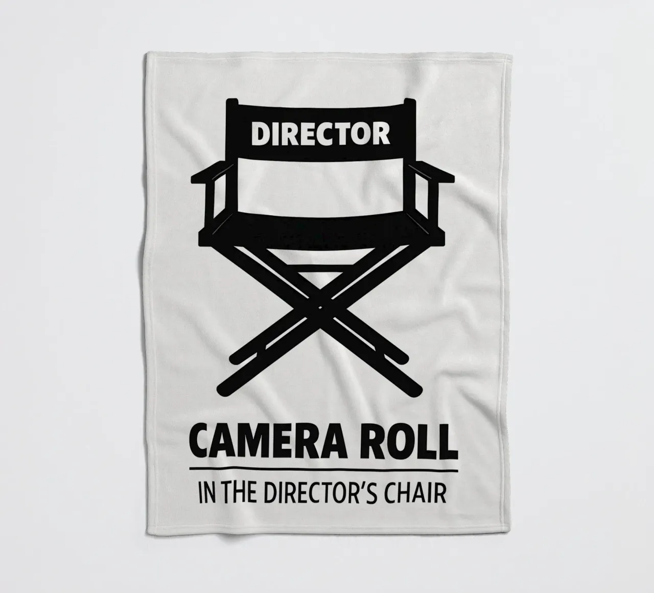 Director's Chair Print coperta in pile da MoviesArt