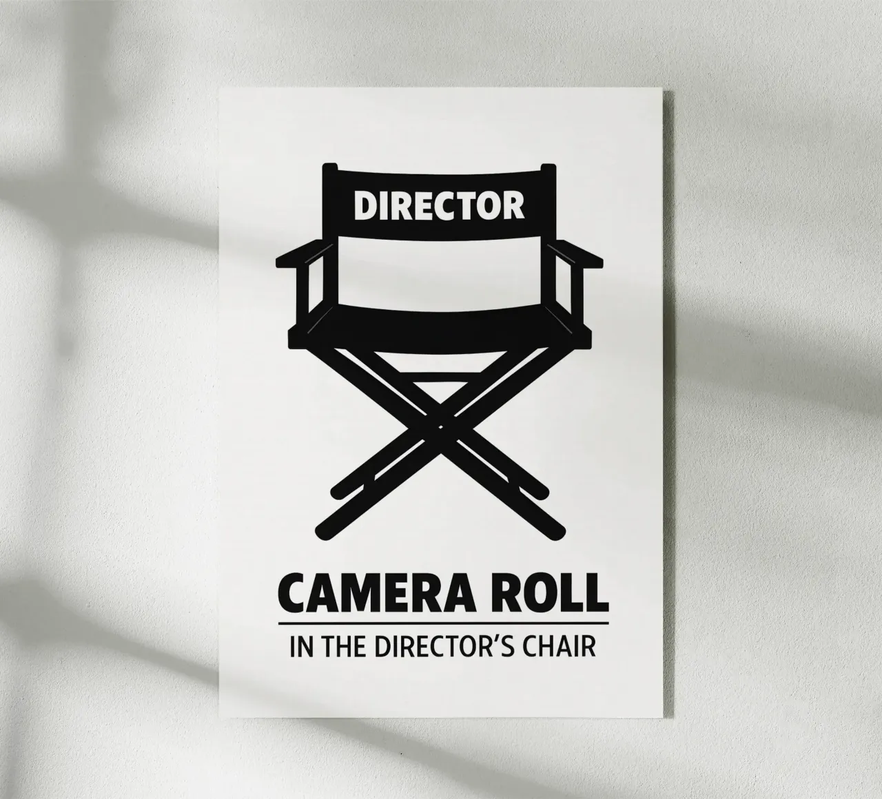 Director's Chair Print plexiglass da MoviesArt