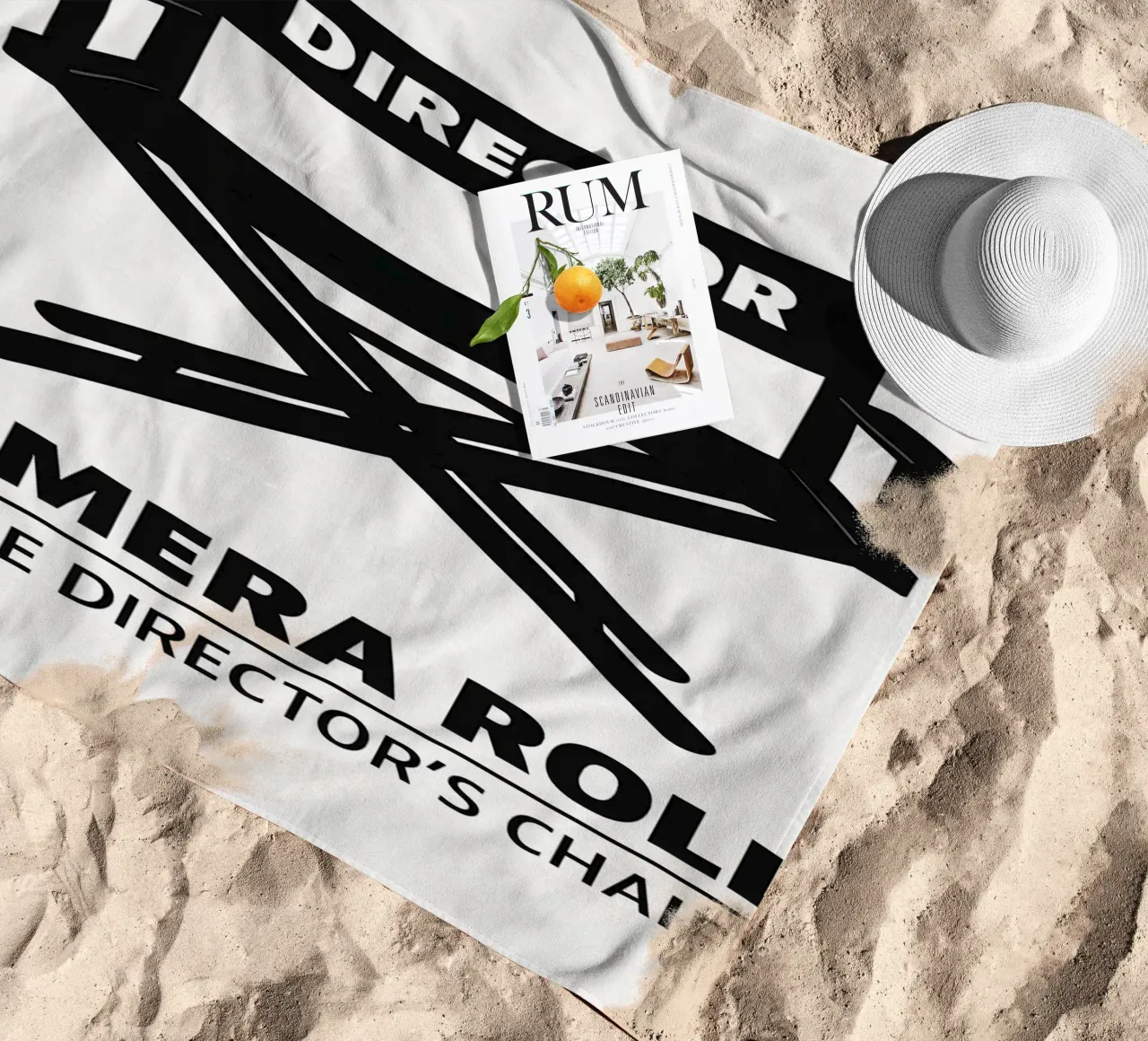 Director's Chair Print telo mare da MoviesArt