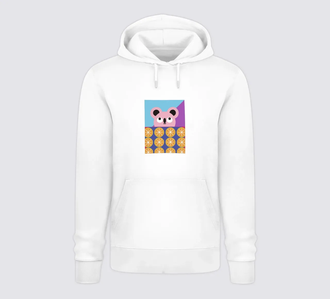 Koala e frutta arancione felpa con cappuccio da LOOK DIFFERENT