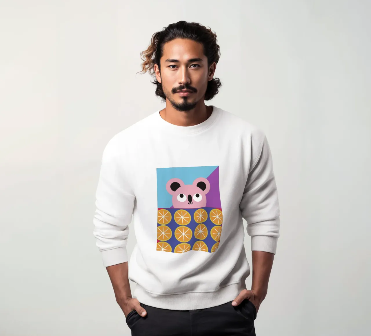 Koala e frutta arancione felpa da LOOK DIFFERENT