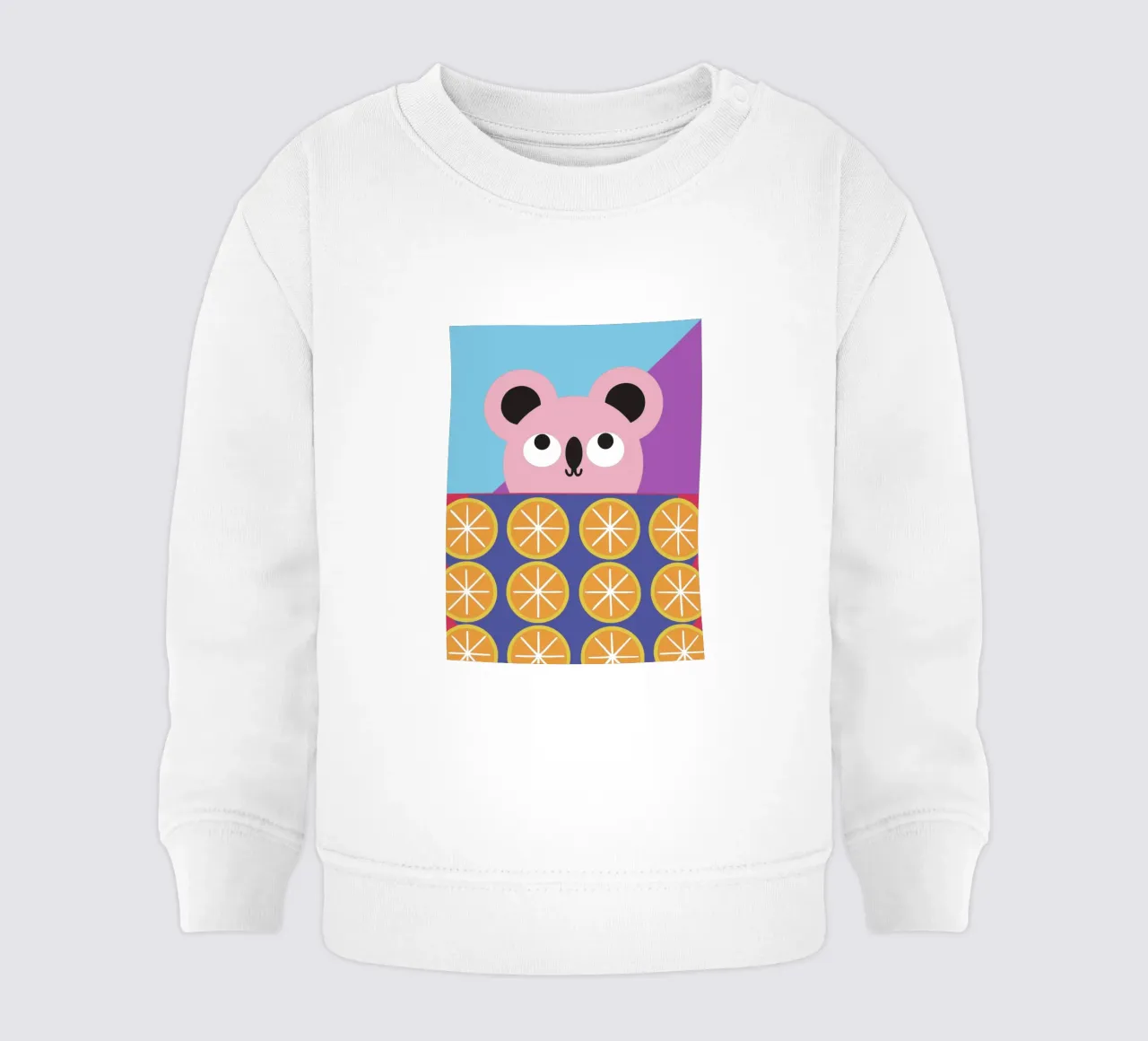 Koala e frutta arancione felpa neonato da LOOK DIFFERENT