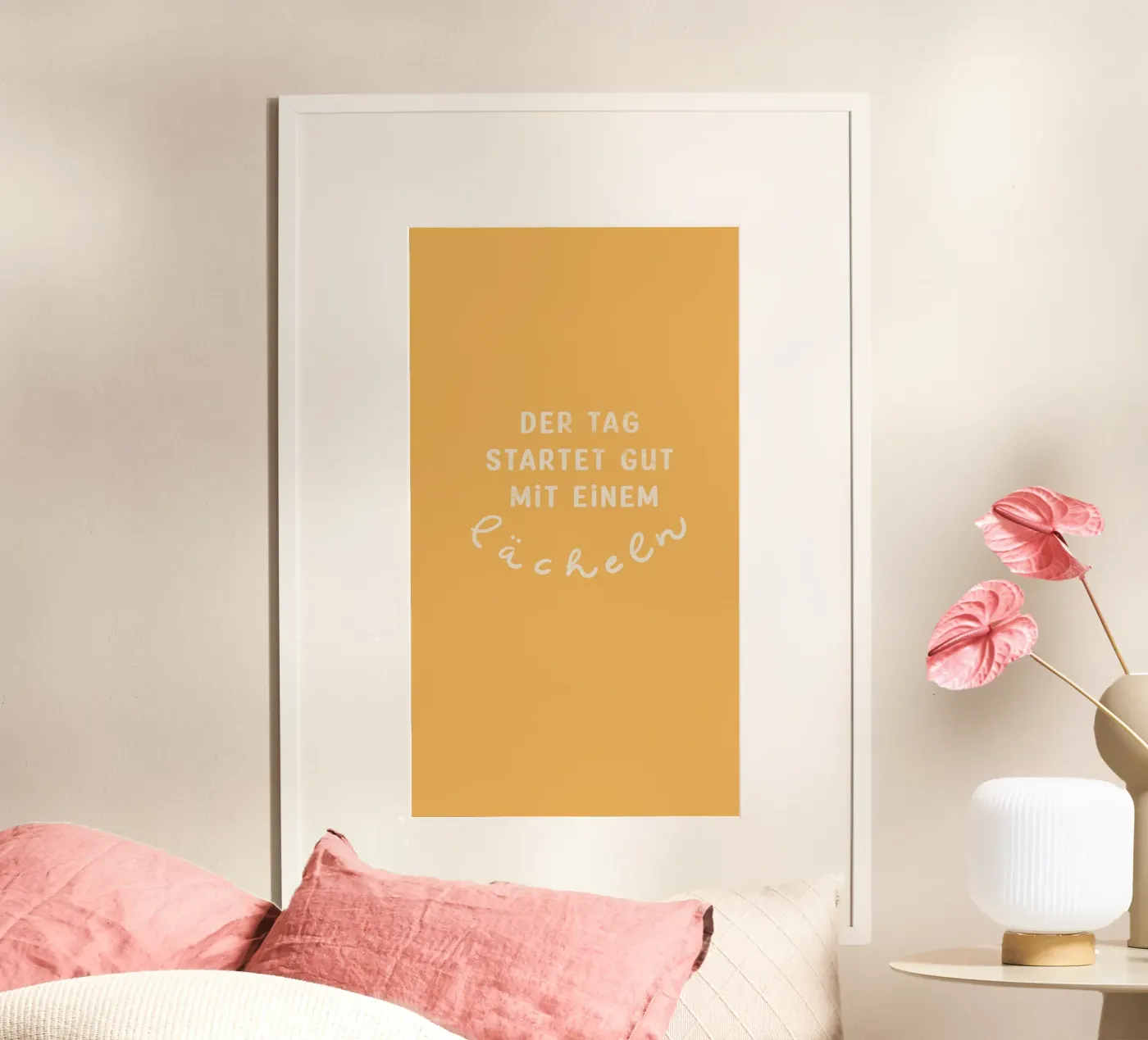 Lächle 1 poster van Julia Reyelt