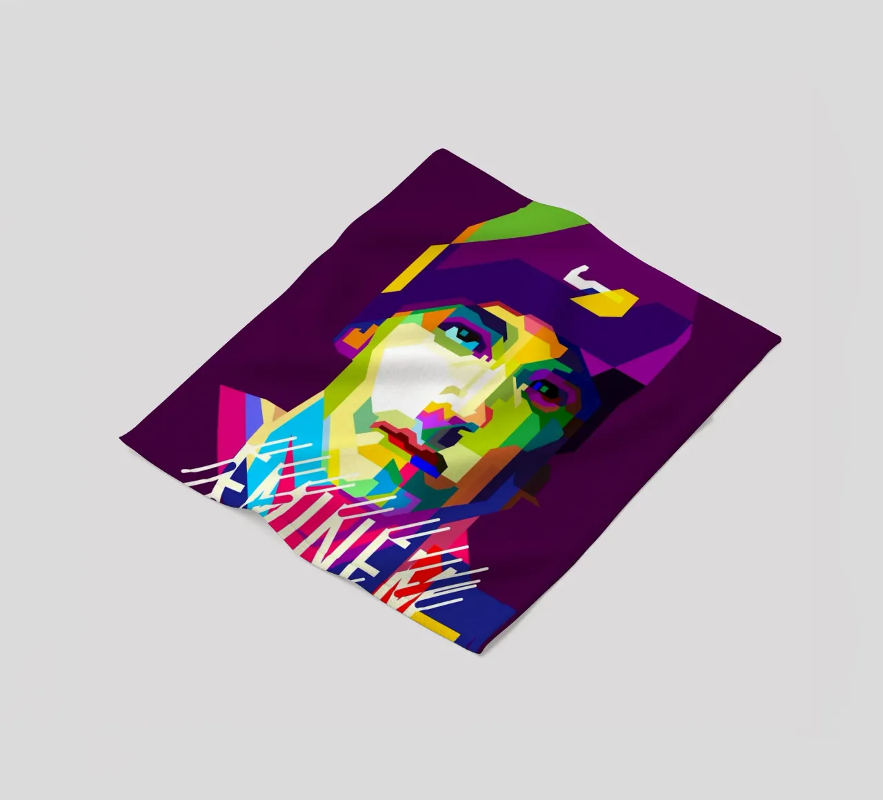 Il rapper statunitense WPAP è ora di tendenza coperta in pile da Artkreator