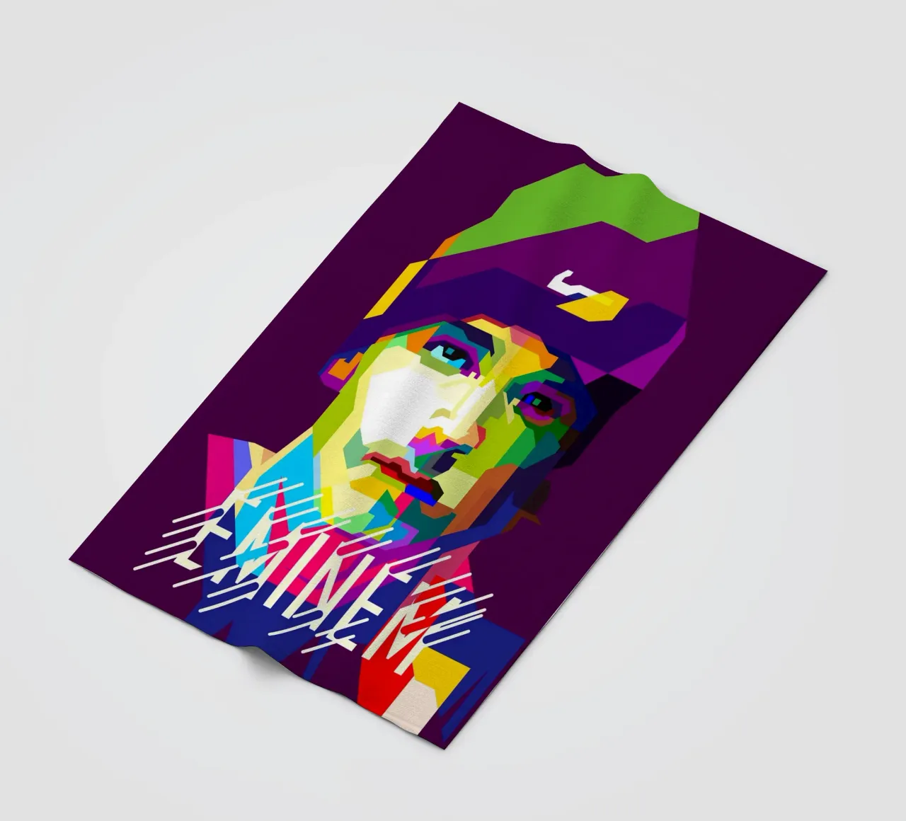Il rapper statunitense WPAP è ora di tendenza coperta in pile da Artkreator