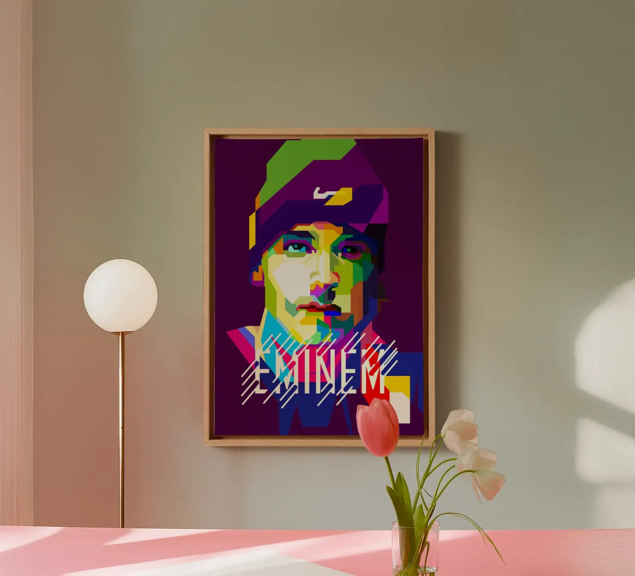 Il rapper statunitense WPAP è ora di tendenza tela con Cornice a cassetta da Artkreator