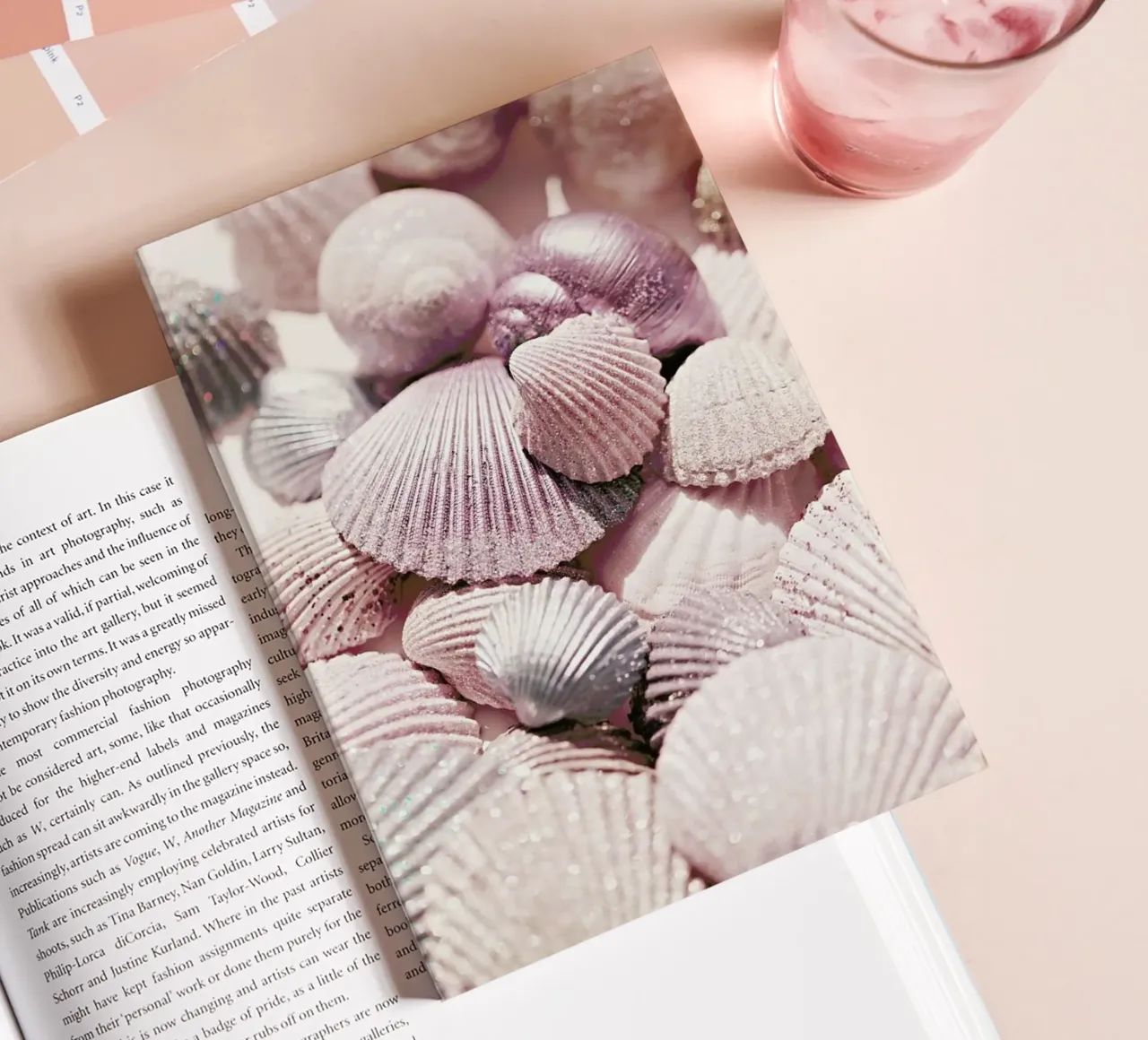 Shells and Glitter - Glittering shells in the sunlight notebook by Monika Strigel