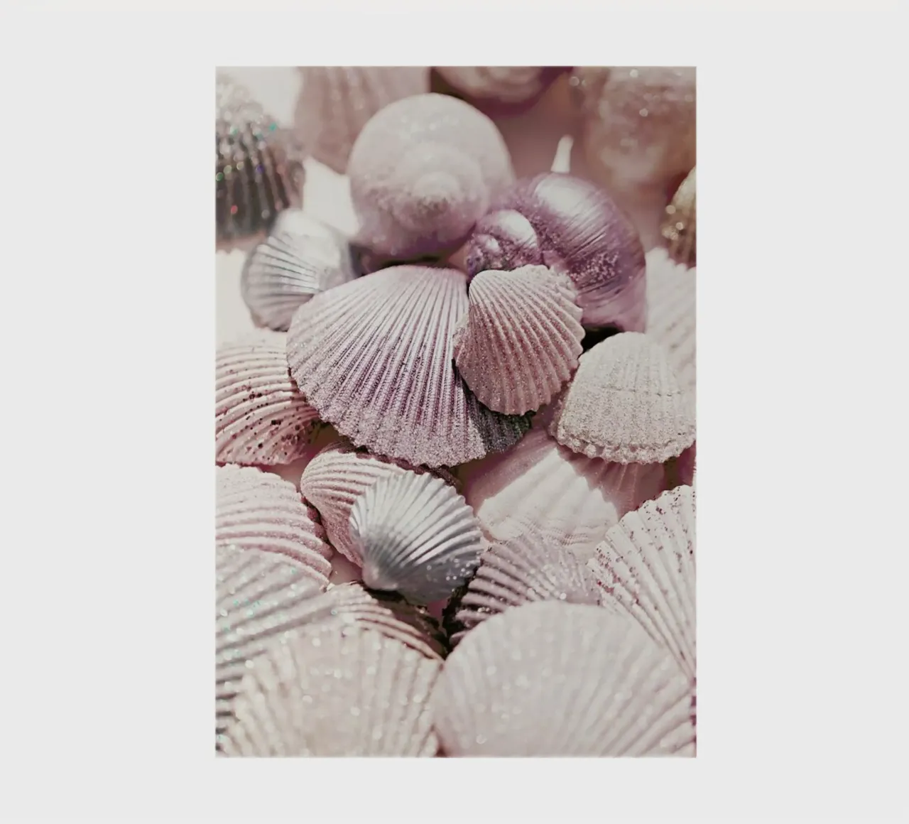 Shells and Glitter - Glittering shells in the sunlight notebook by Monika Strigel