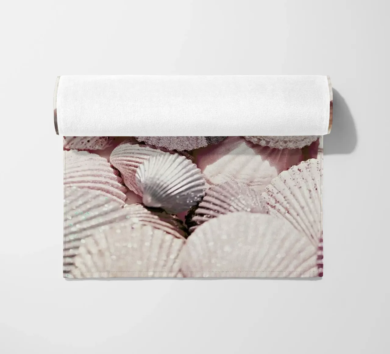 Shells and Glitter - Glittering shells in the sunlight beach towel by Monika Strigel