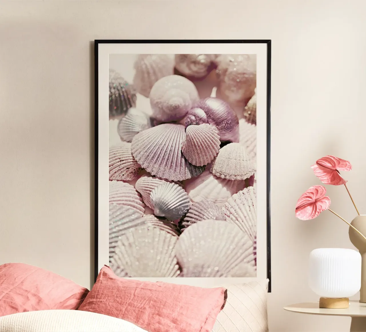 Shells and Glitter - Glittering shells in the sunlight hahnemühle by Monika Strigel