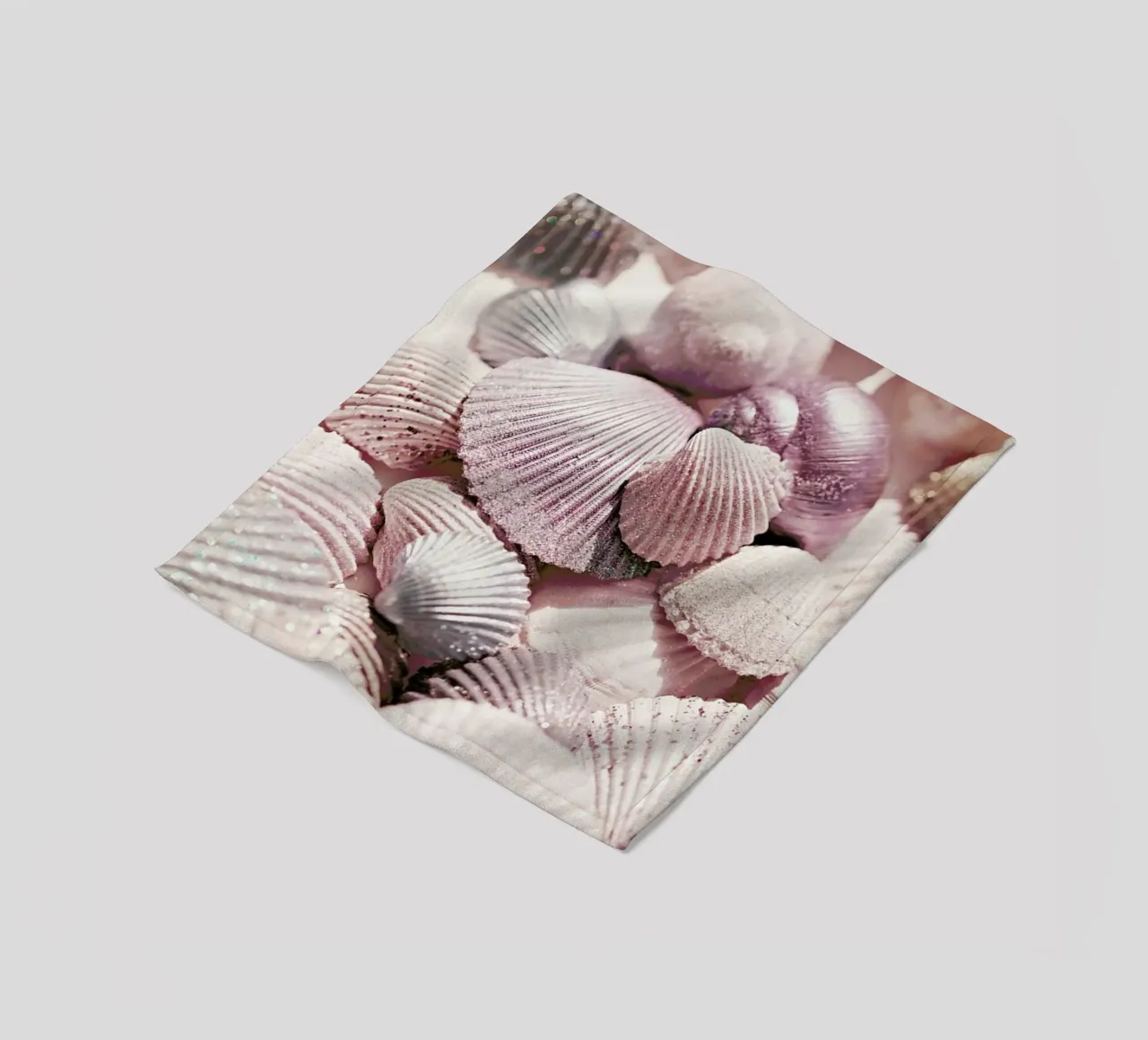 Shells and Glitter - Glittering shells in the sunlight fleece blanket by Monika Strigel