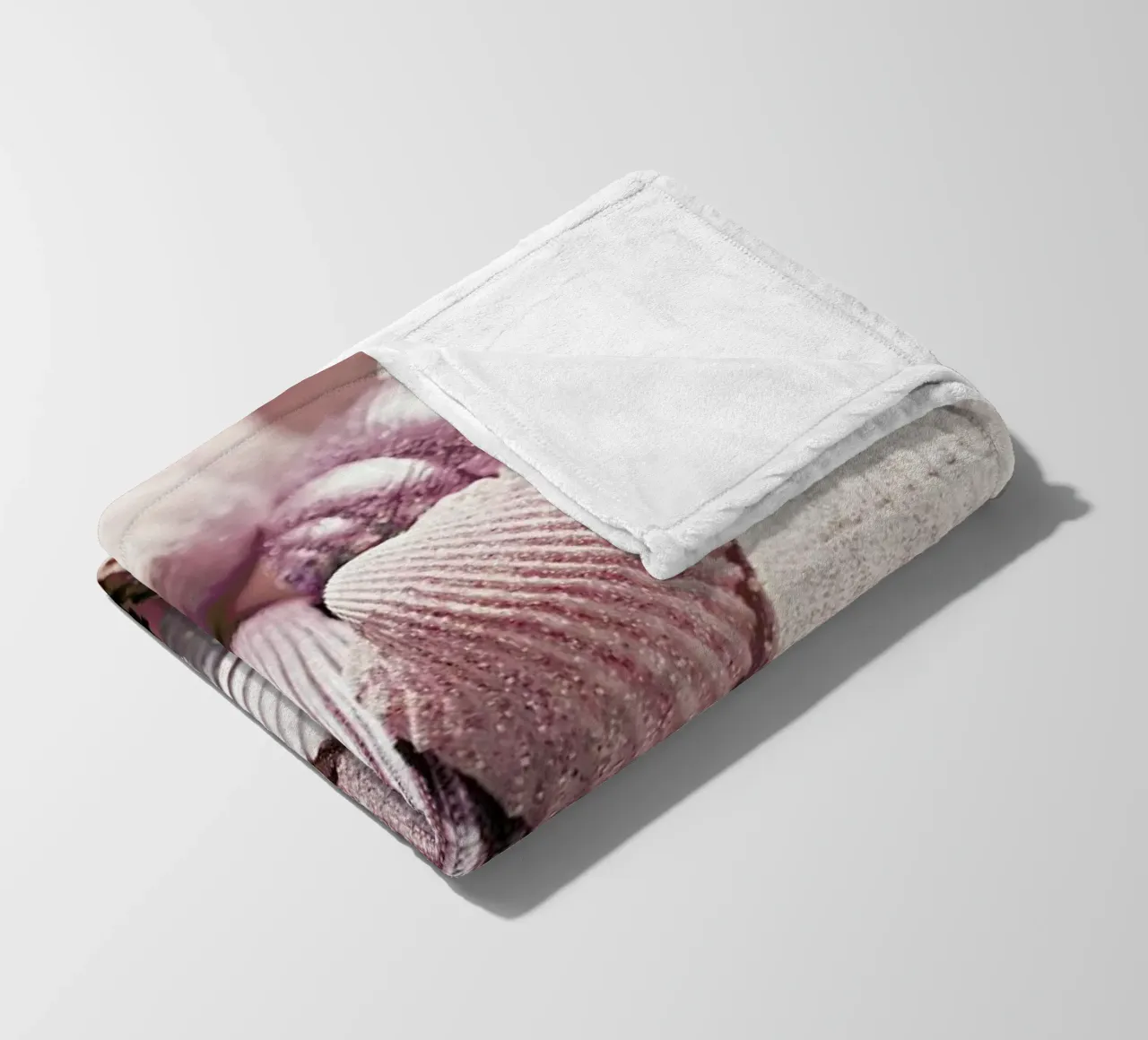 Shells and Glitter - Glittering shells in the sunlight fleece blanket by Monika Strigel
