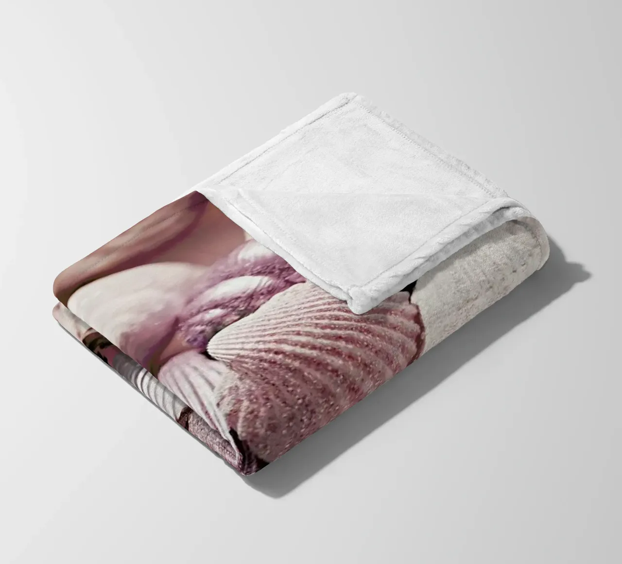 Shells and Glitter - Glittering shells in the sunlight fleece blanket by Monika Strigel