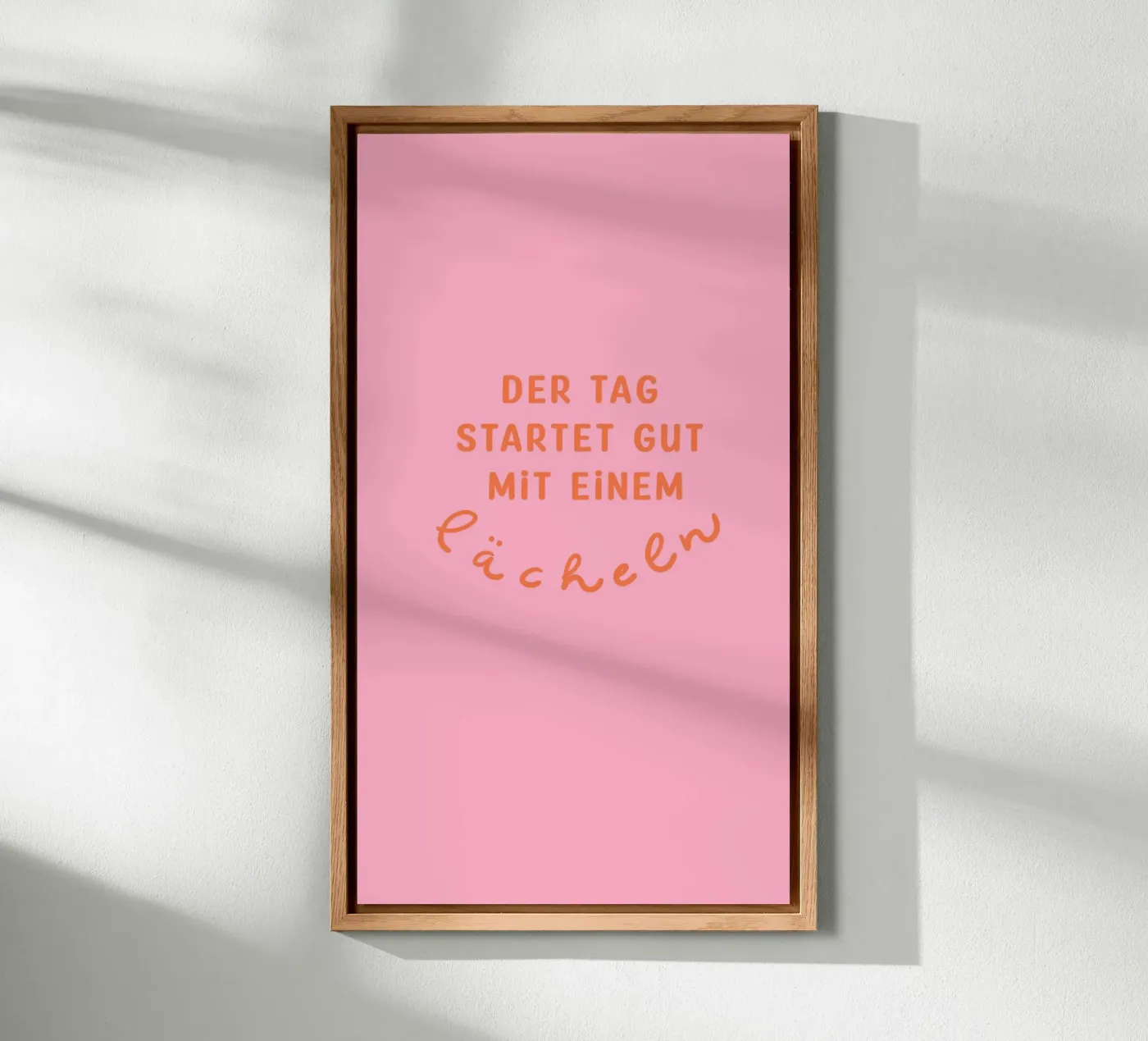 Lächle 2 aluminium-dibond van Julia Reyelt