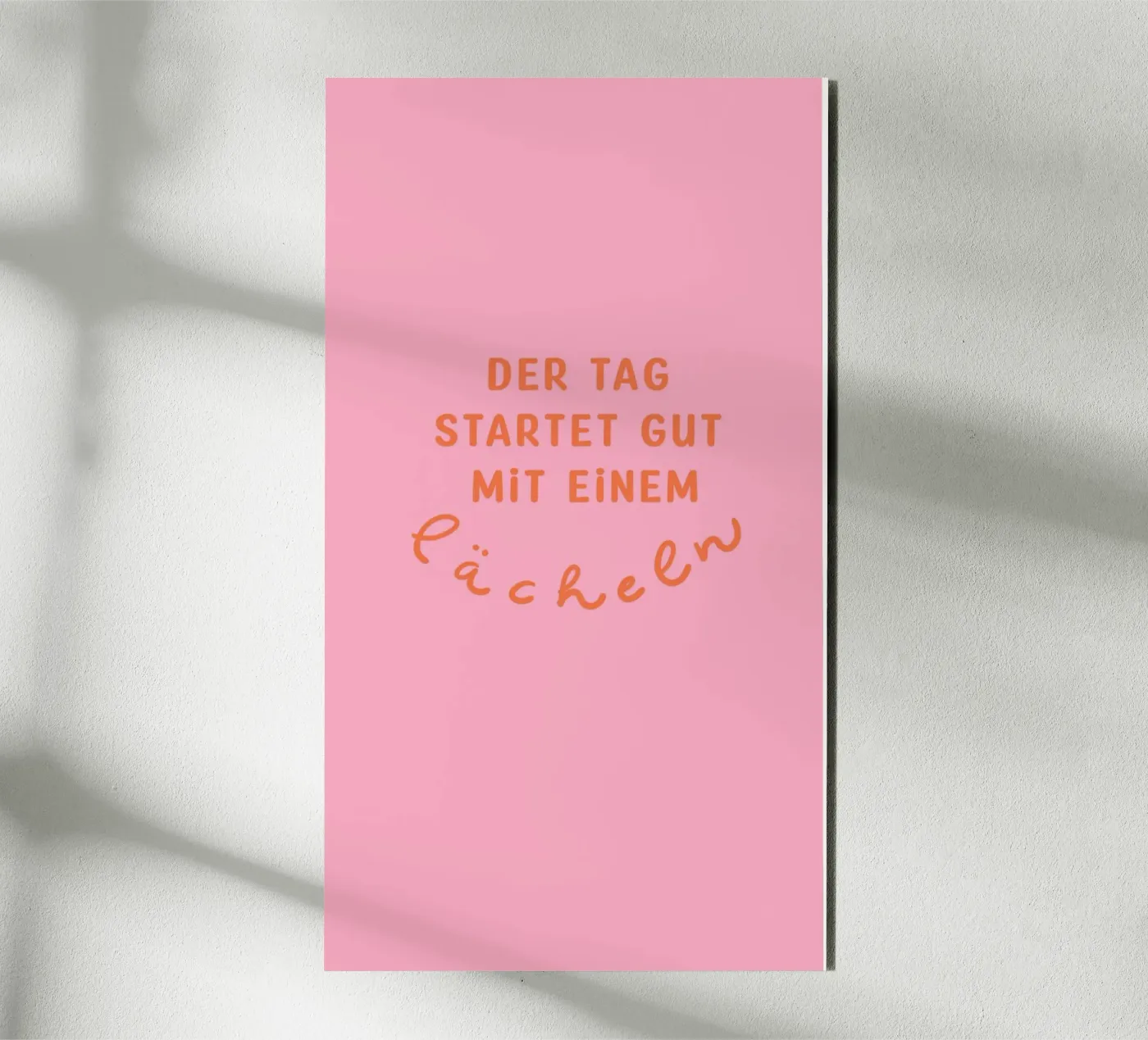 Lächle 2 aluminium-dibond van Julia Reyelt