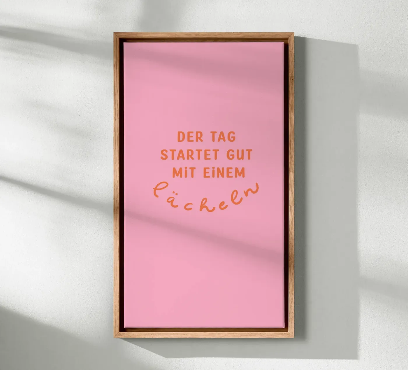 Lächle 2 canvas van Julia Reyelt