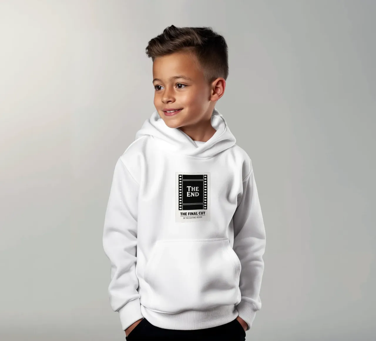 Editing Room Print felpa bambino con cappuccio da MoviesArt