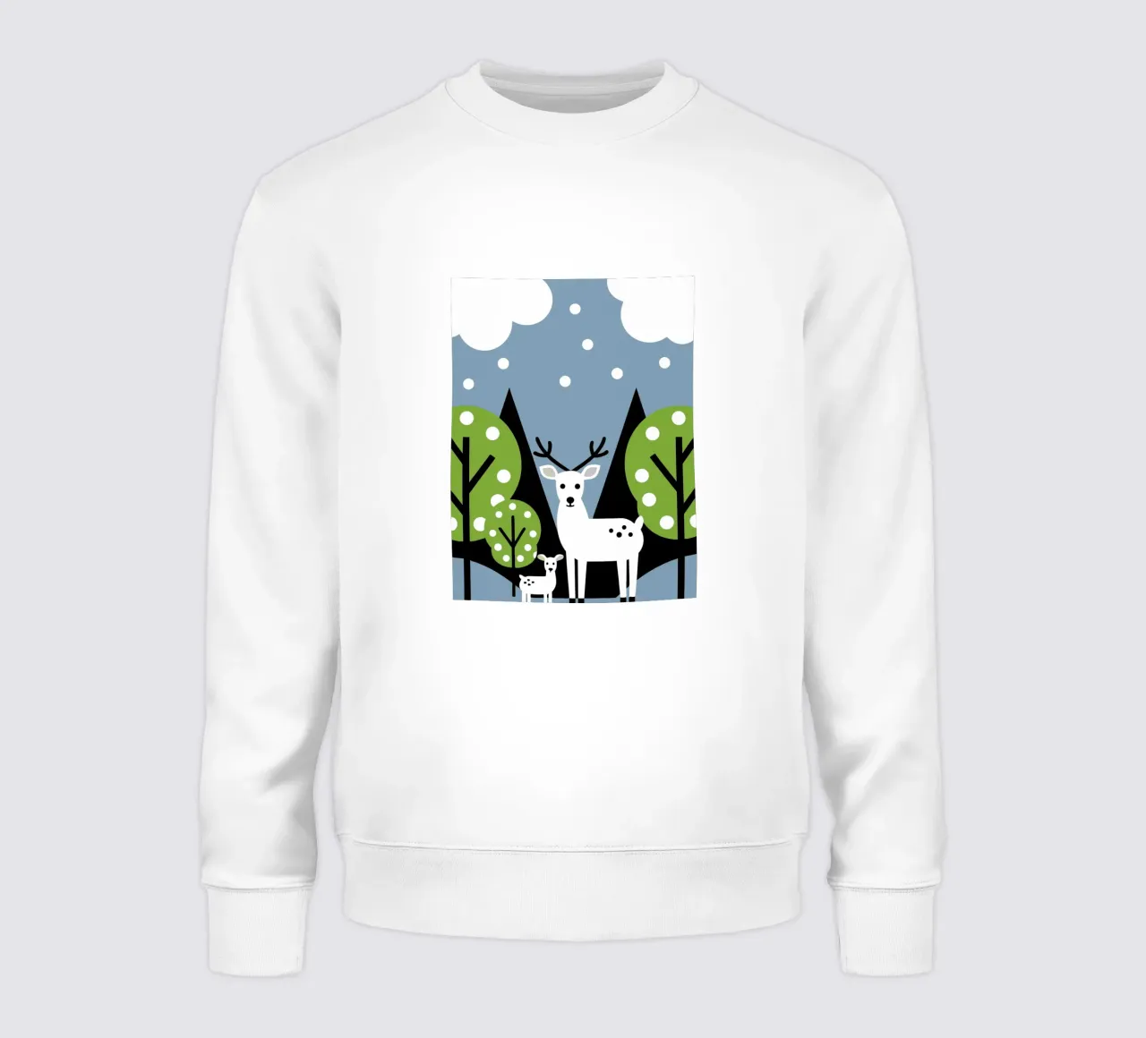 Cervo e albero felpa da LOOK DIFFERENT