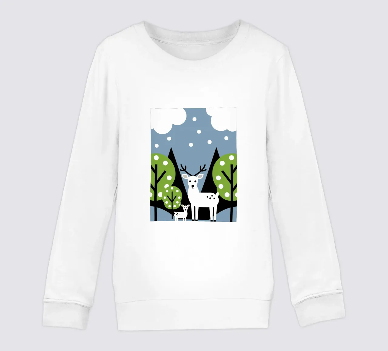 Cervo e albero felpa bambino da LOOK DIFFERENT