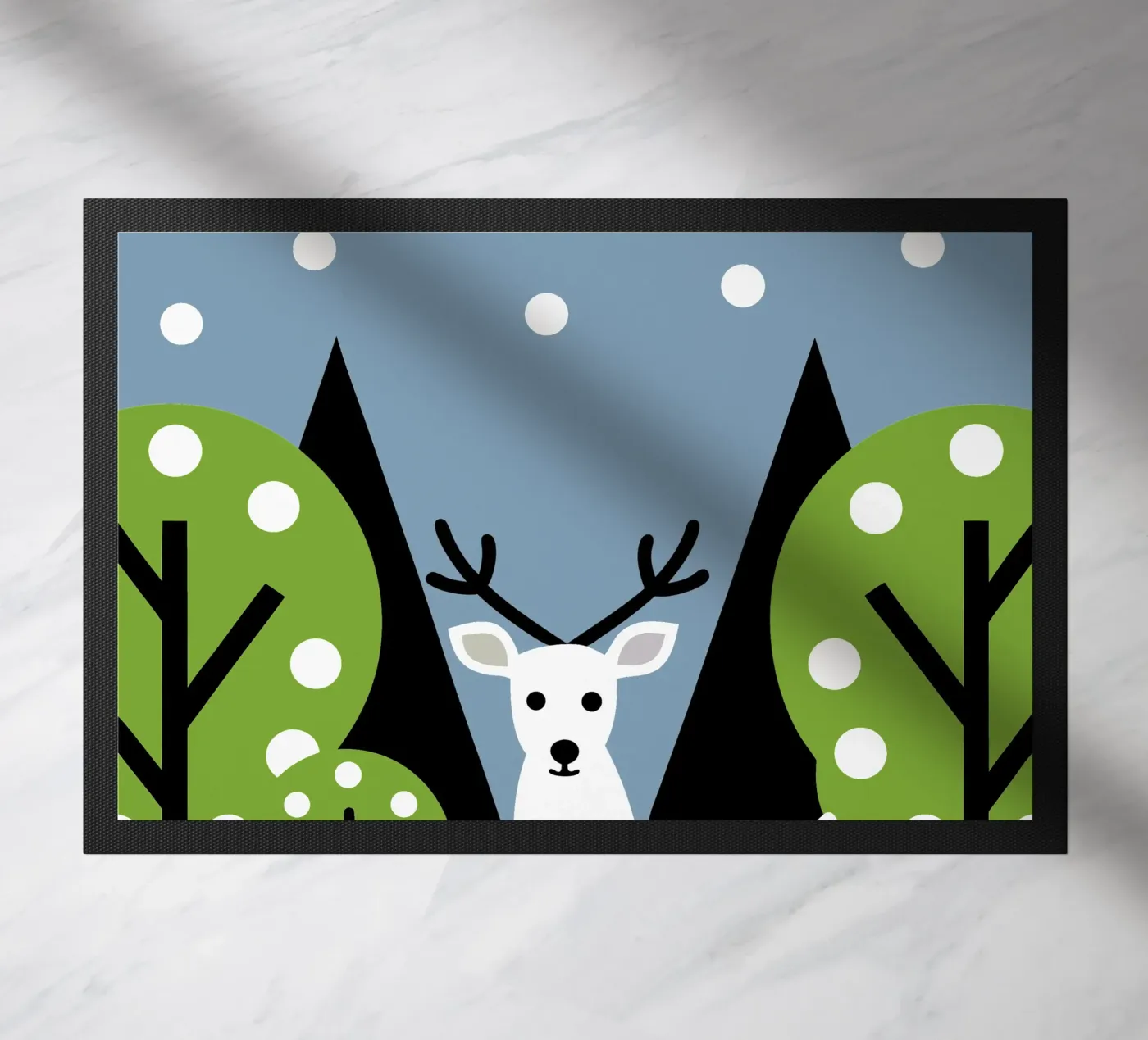 Deer and Tree doormat by LOOK DIFFERENT