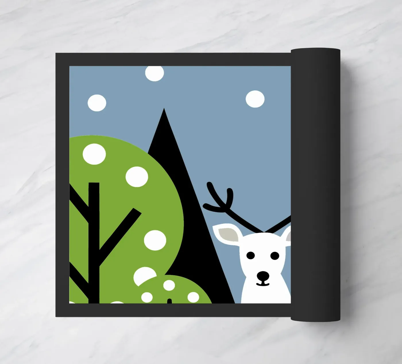 Deer and Tree doormat by LOOK DIFFERENT