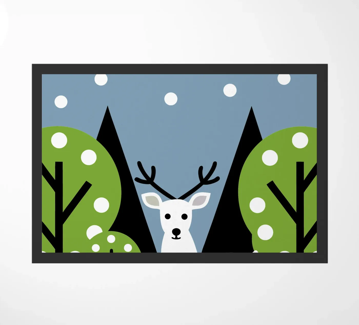 Deer and Tree doormat by LOOK DIFFERENT