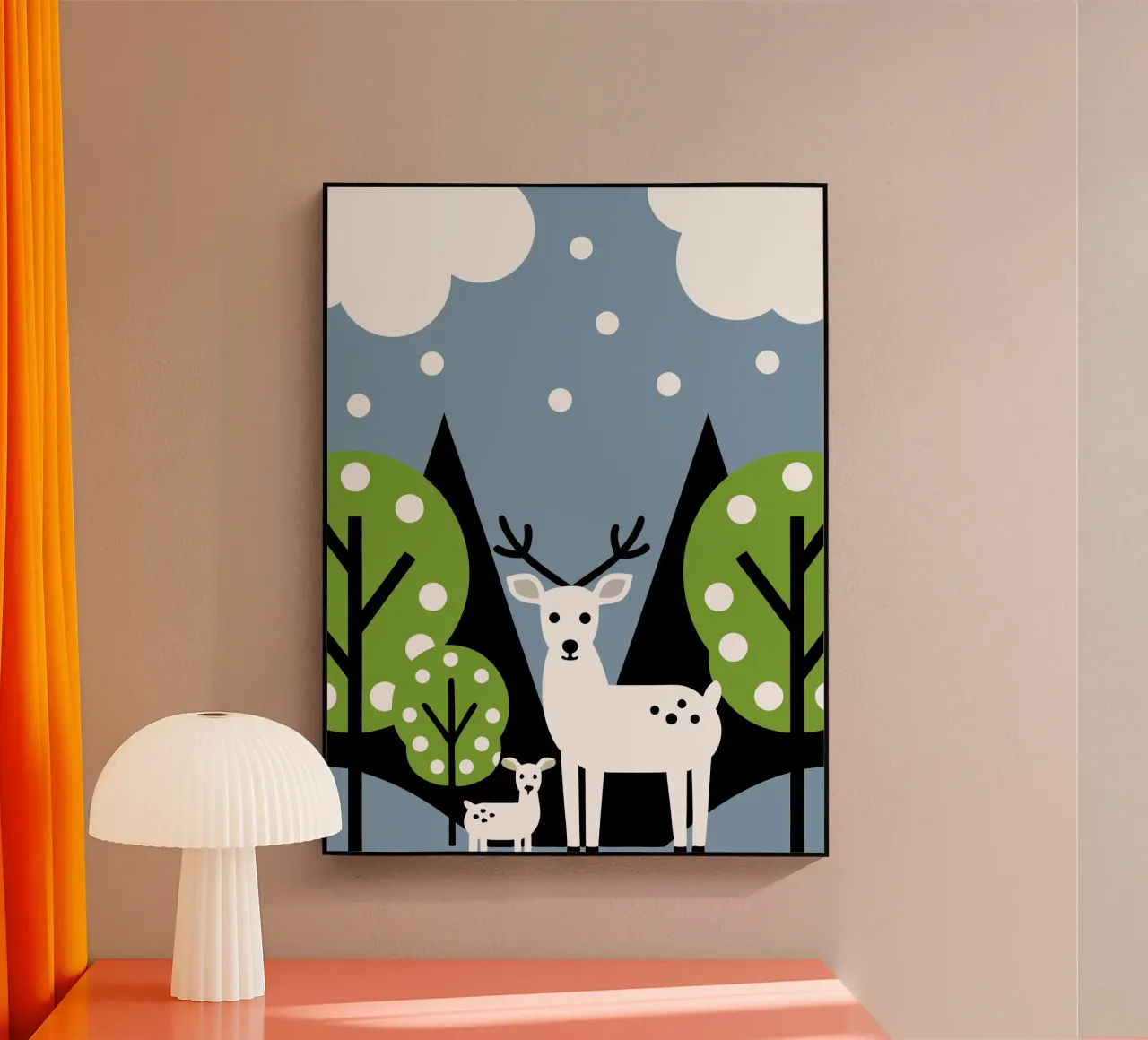 Cervo e albero plexiglass da LOOK DIFFERENT