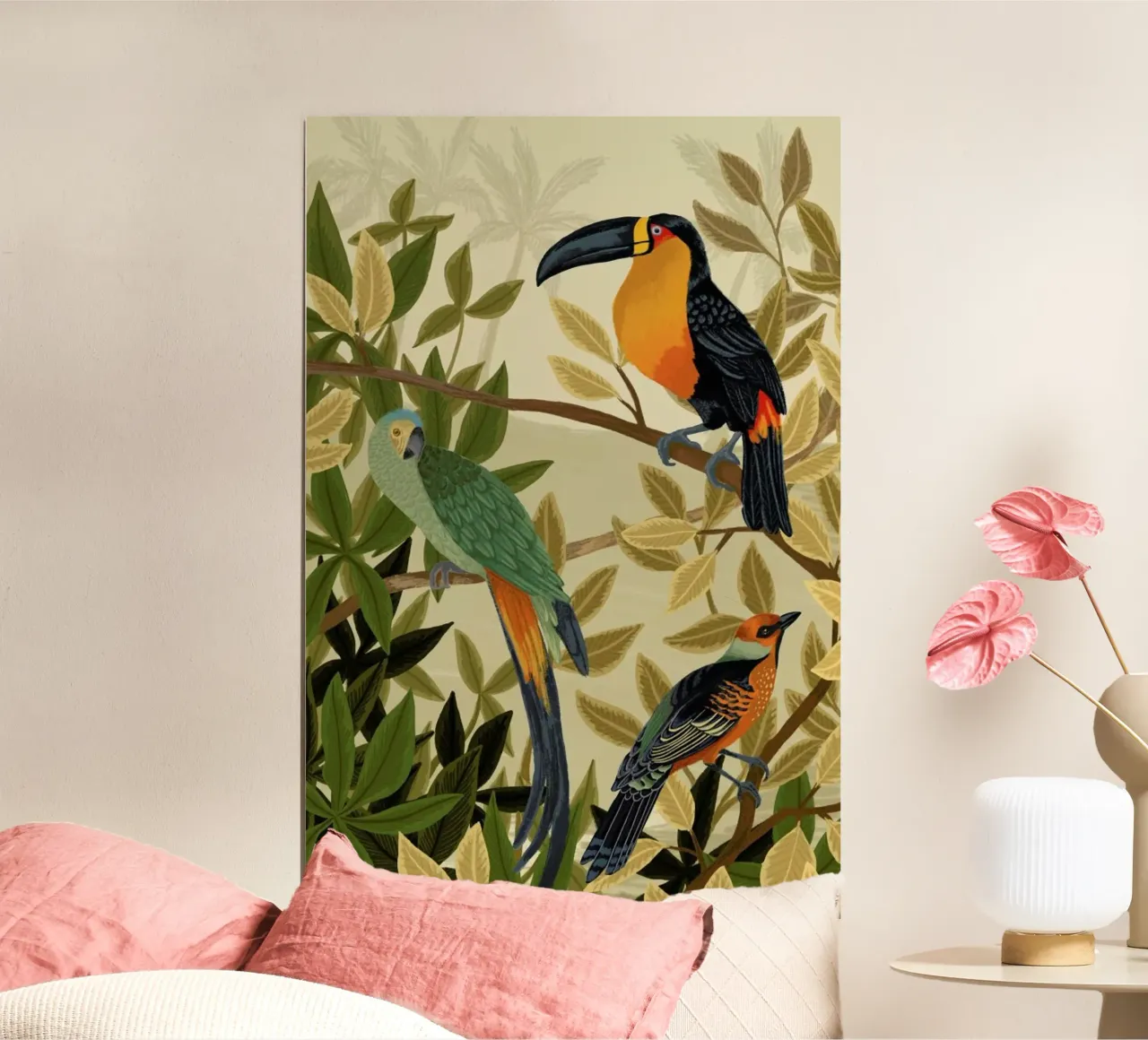 Paradise poster con telaio in legno da Goed Blauw