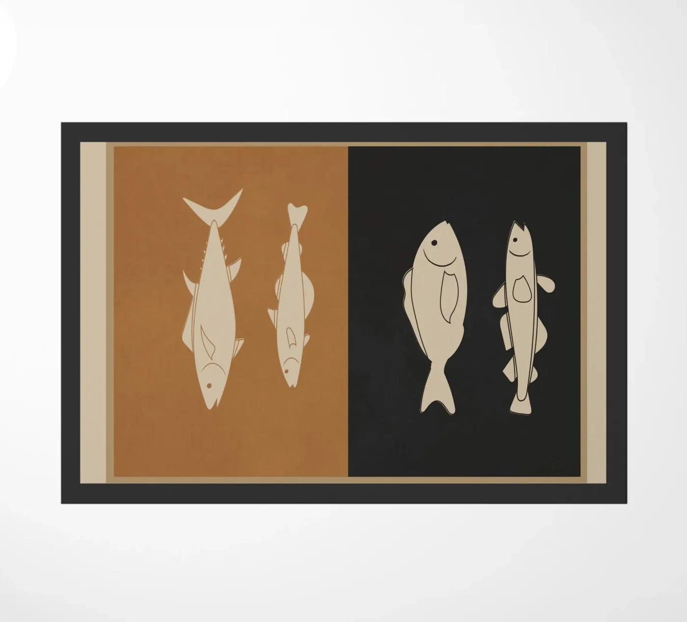 Fishes deurmat van cityart