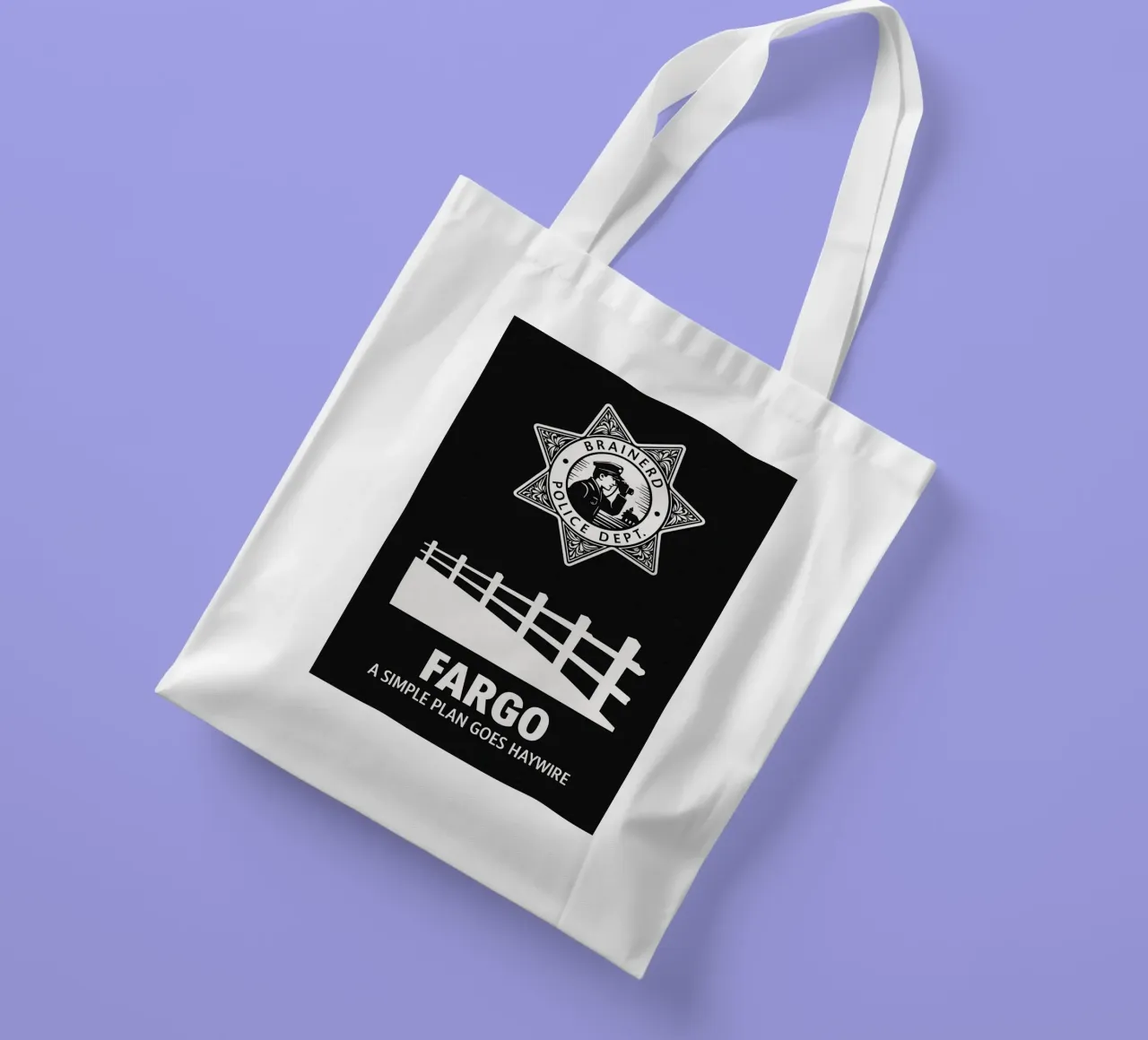 Fargo Print borsa in juta da MoviesArt