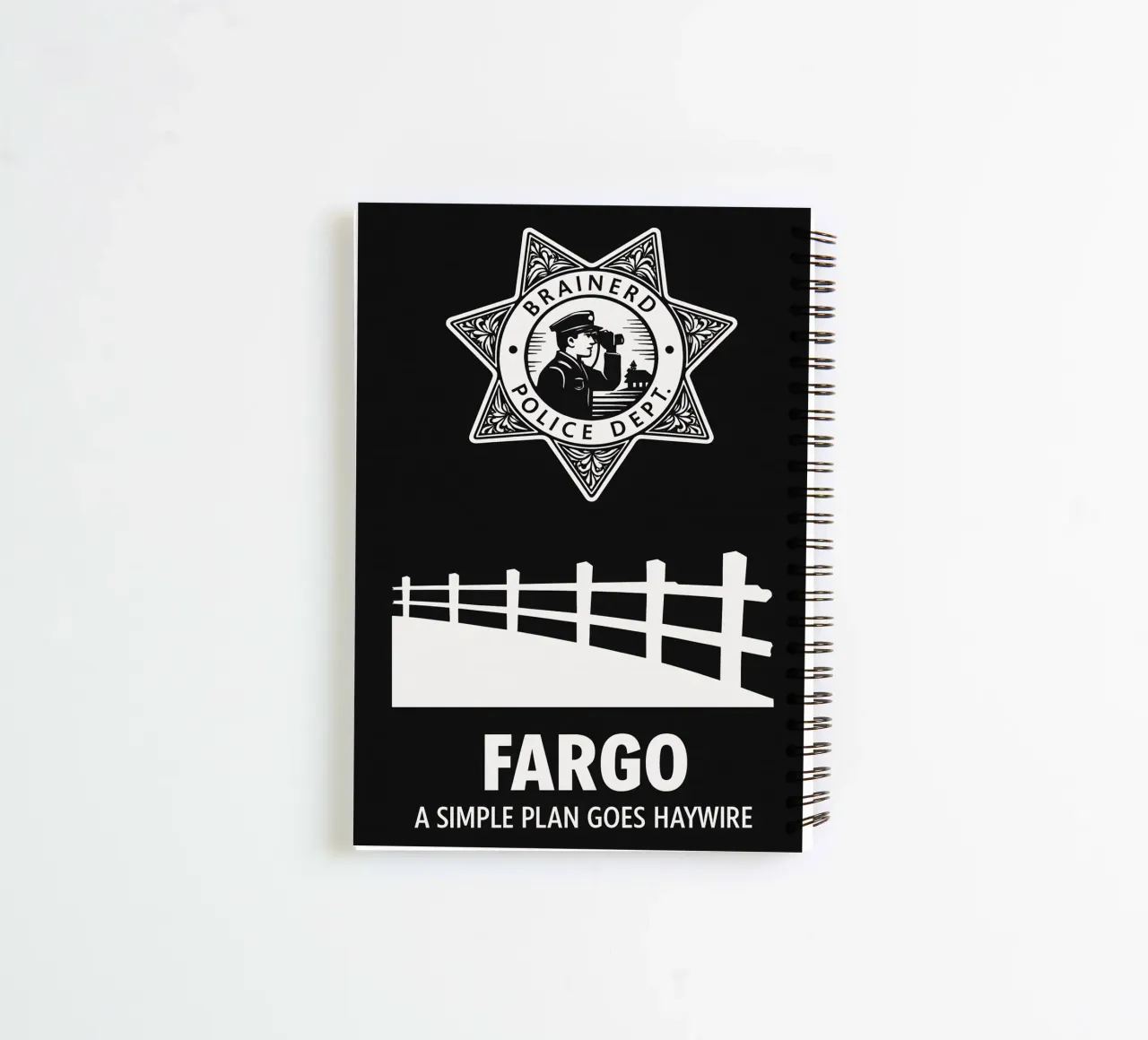 Fargo Print spiral notebook by MoviesArt