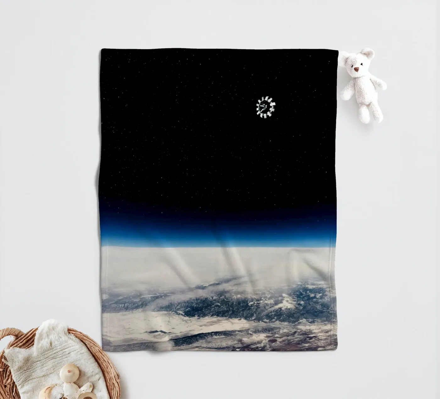 Interstellar 05 fleece blanket by nabakumov