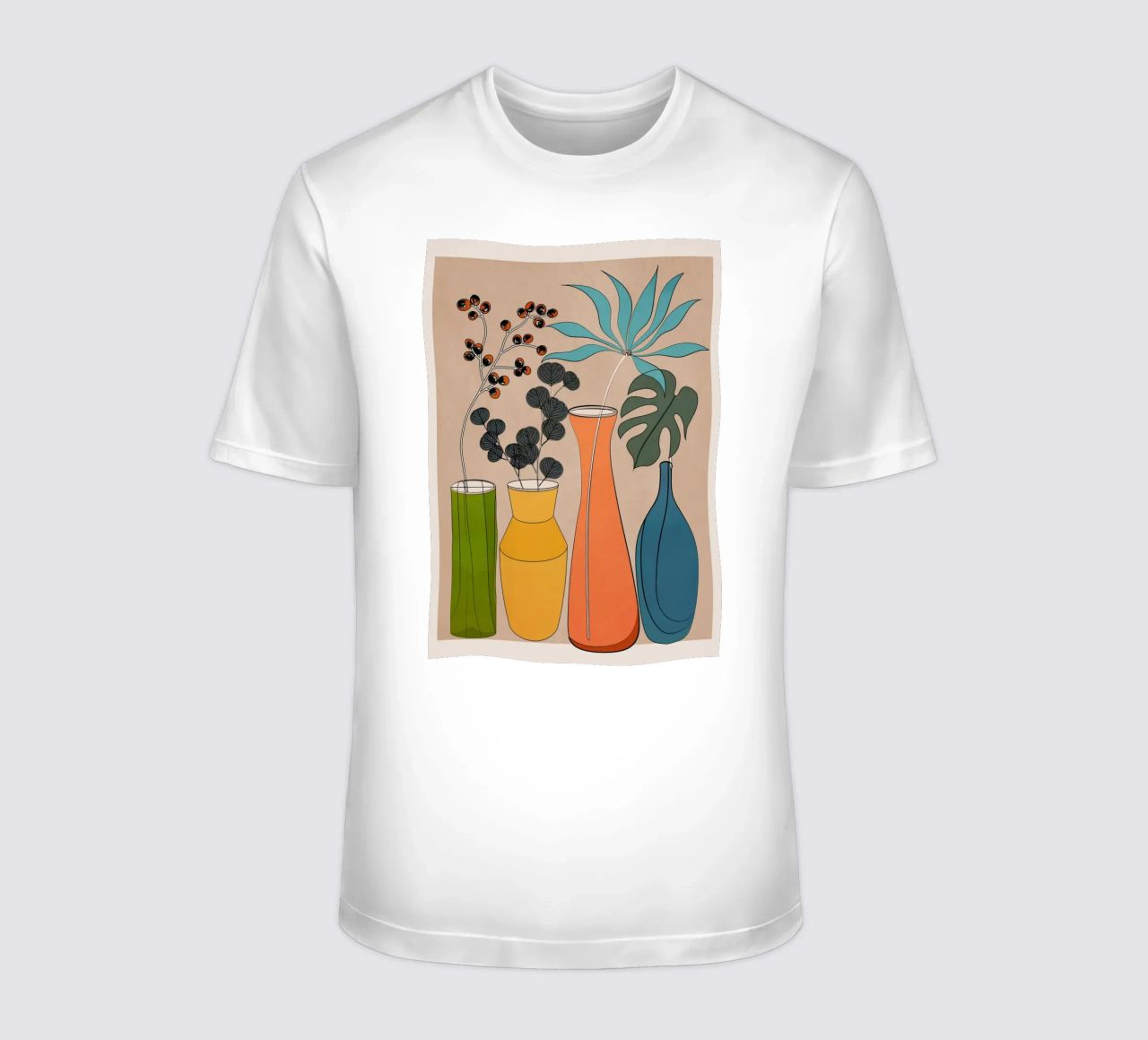 Modern Minimalist Abstract Vases 1 t-shirt da Nadjaa