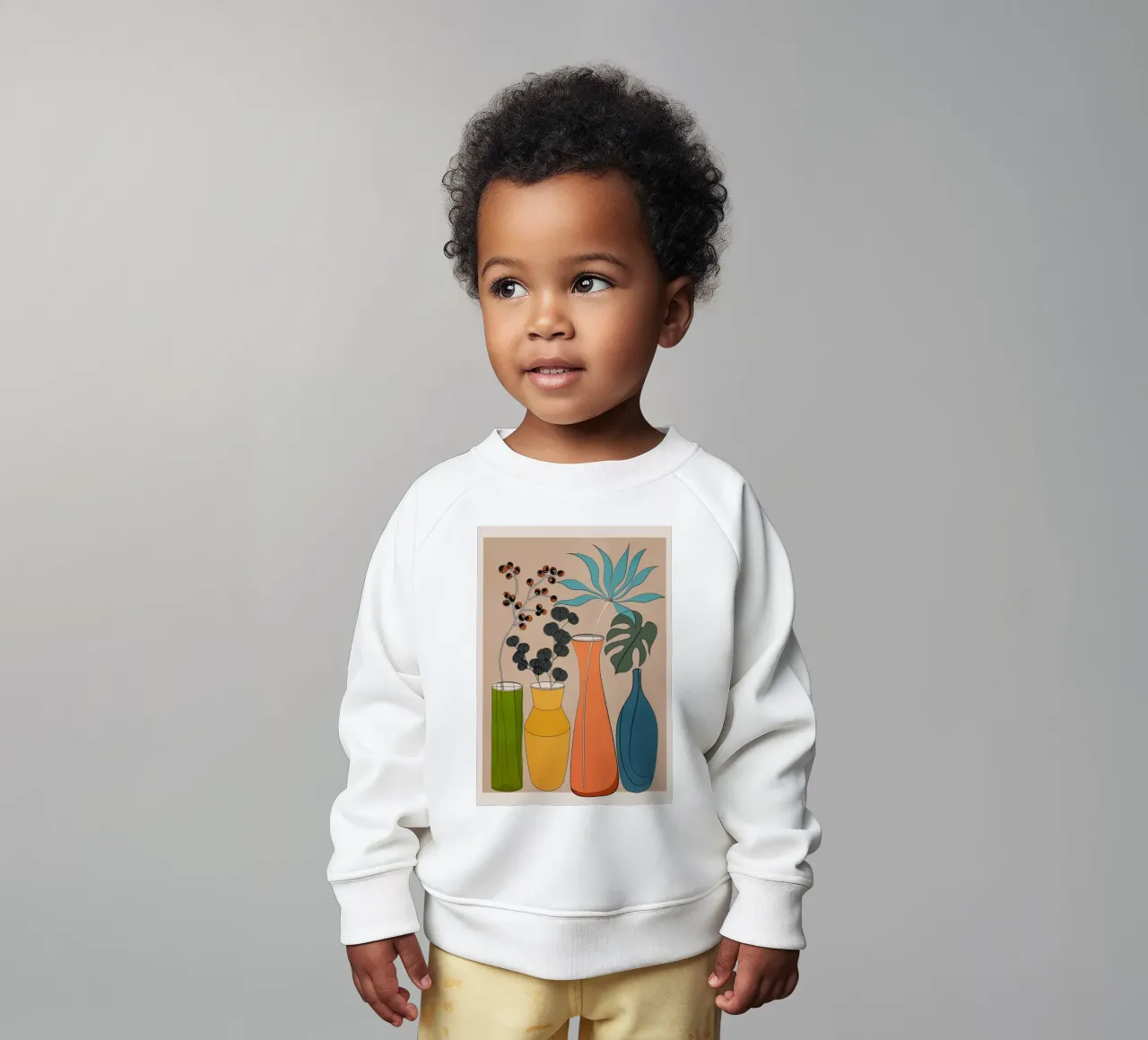 Modern Minimalist Abstract Vases 1 Baby Sweatshirt von Nadjaa