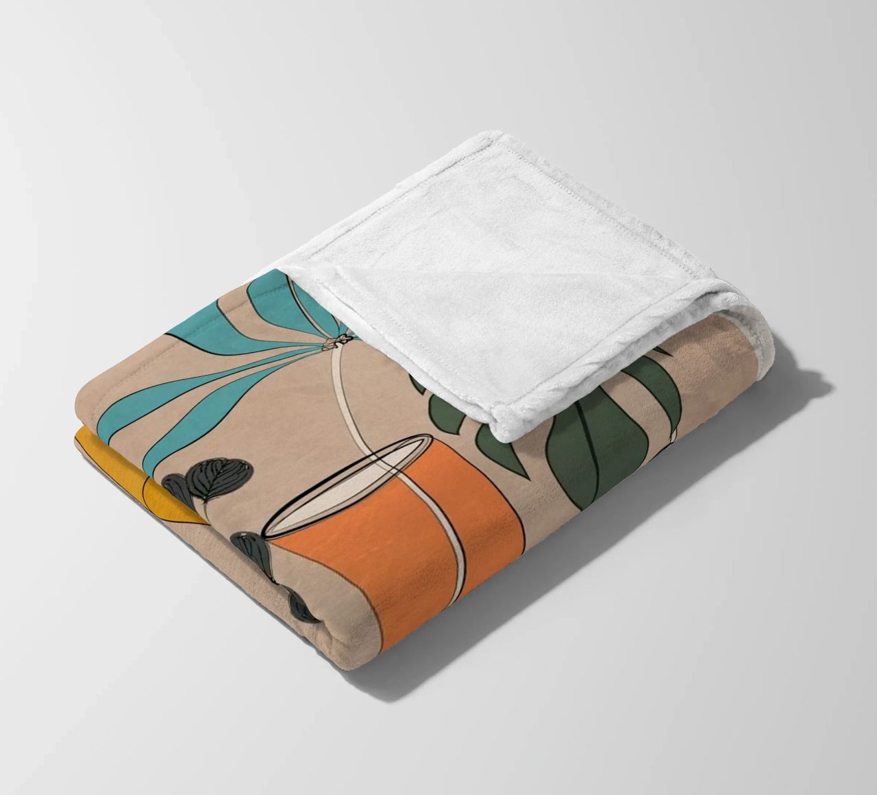 Modern Minimalist Abstract Vases 1 coperta in pile da Nadjaa