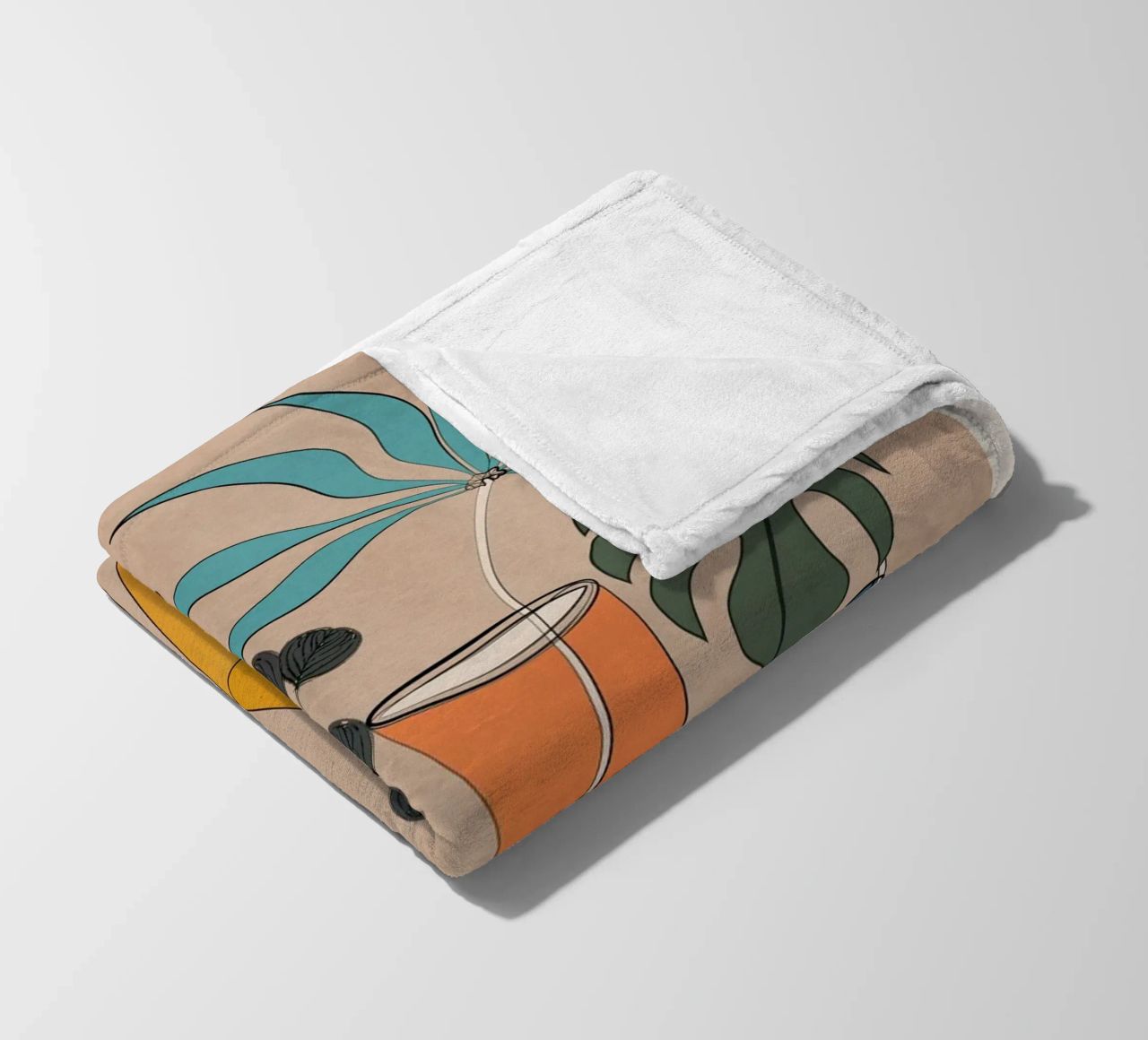 Modern Minimalist Abstract Vases 1 coperta in pile da Nadjaa