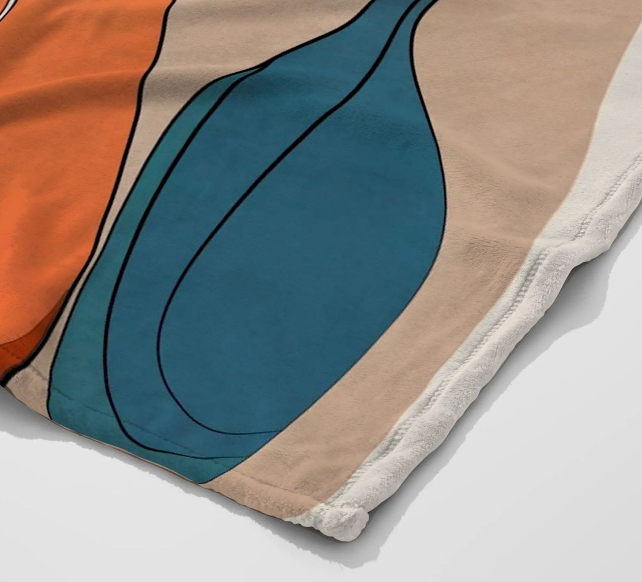 Modern Minimalist Abstract Vases 1 coperta in pile da Nadjaa