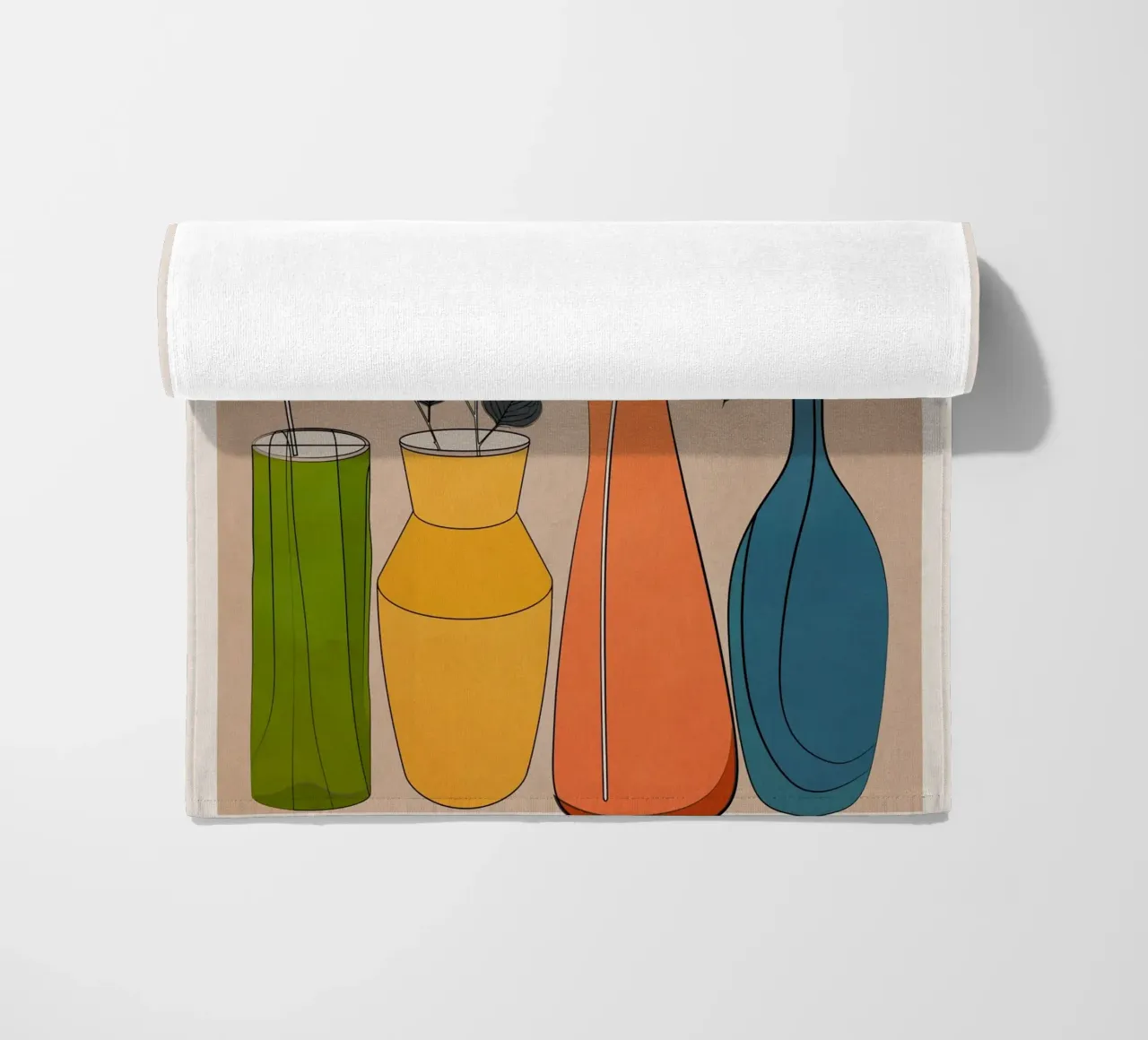 Modern Minimalist Abstract Vases 1 telo mare da Nadjaa