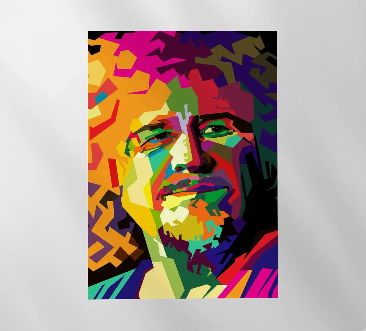 Sammy Hagar cantante hard rock WPAP Trending Now pellicola backlit da Artkreator