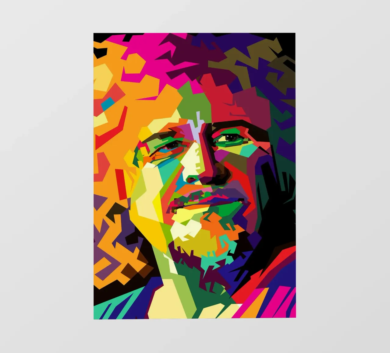 Sammy Hagar cantante hard rock WPAP Trending Now pellicola backlit da Artkreator