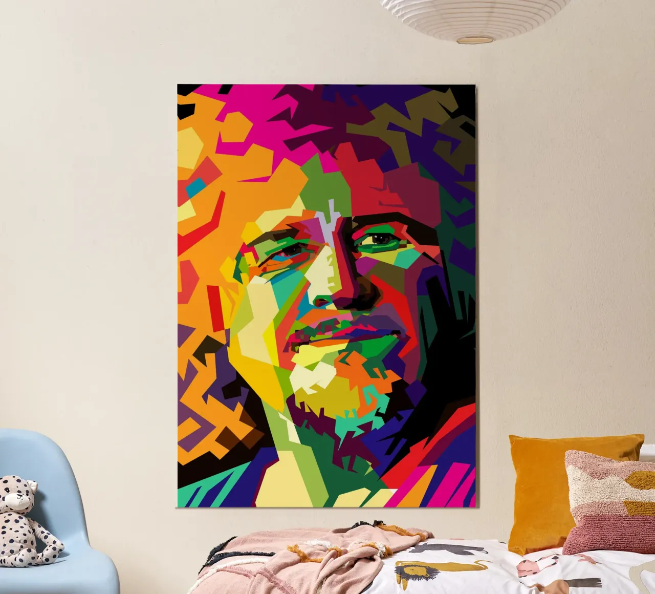 Sammy Hagar cantante hard rock WPAP Trending Now alluminio dibond da Artkreator
