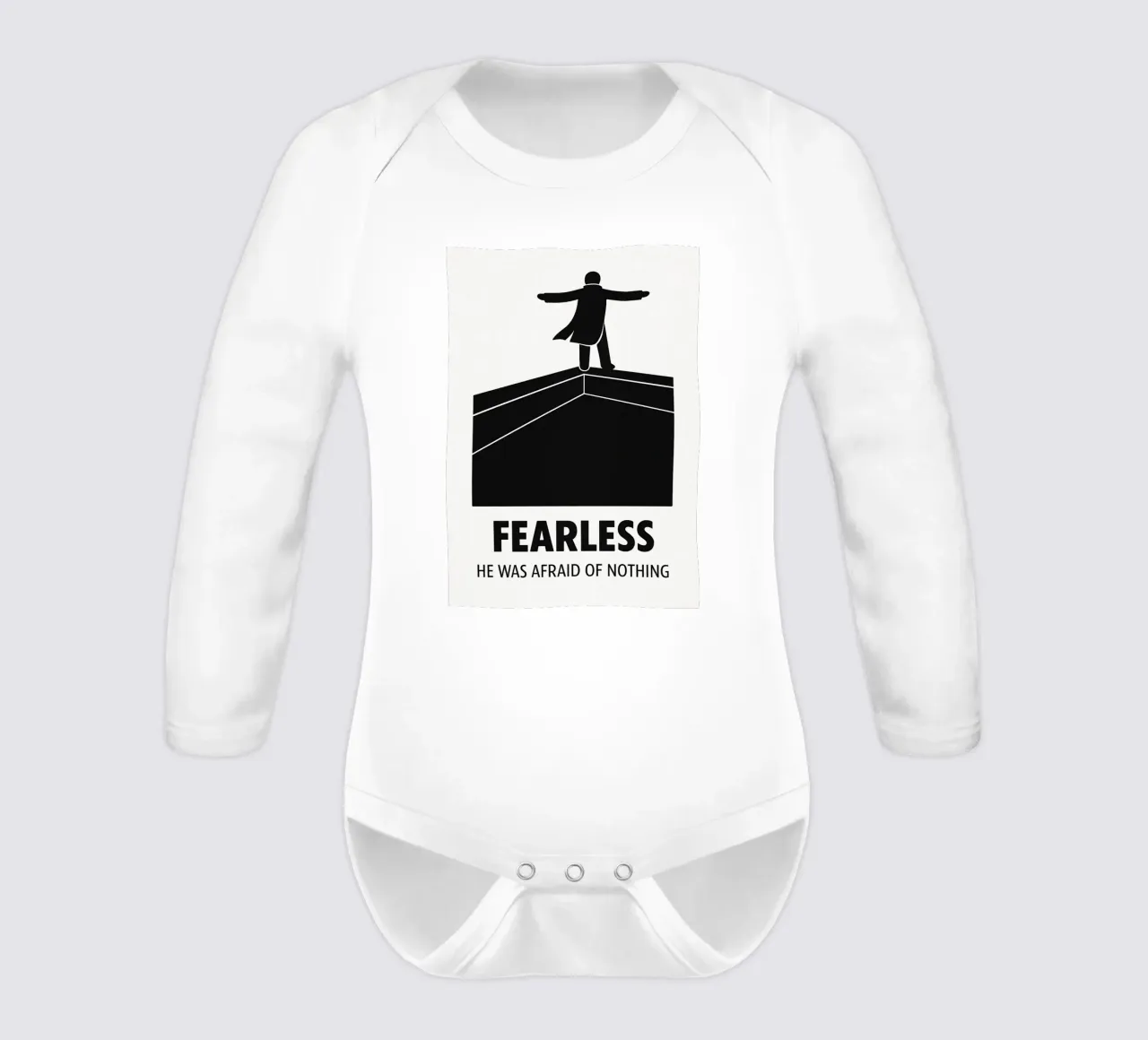 Fearless Print body neonato maniche lunghe da MoviesArt
