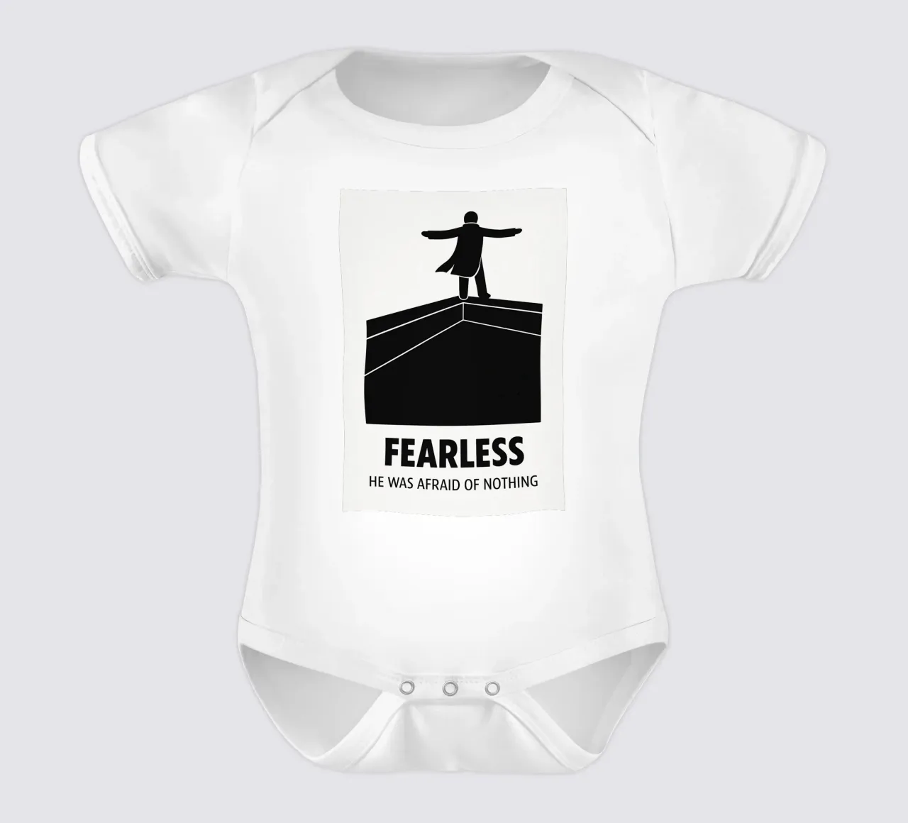 Fearless Print body neonato maniche corte da MoviesArt
