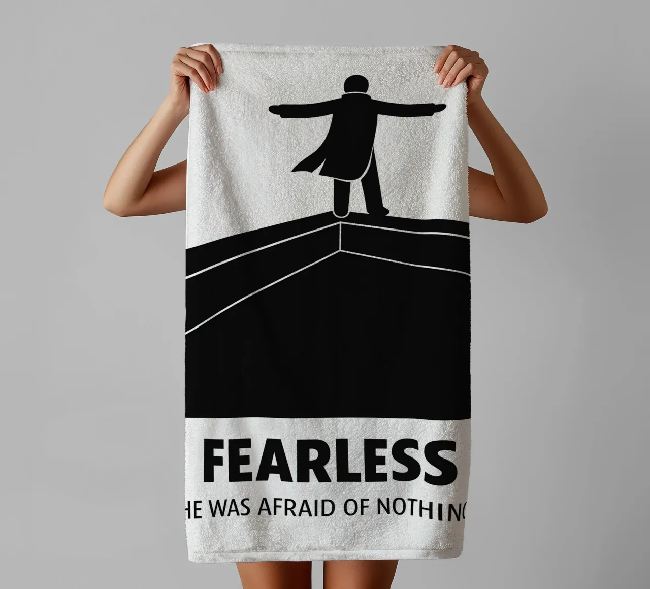 Fearless Print towel by MoviesArt
