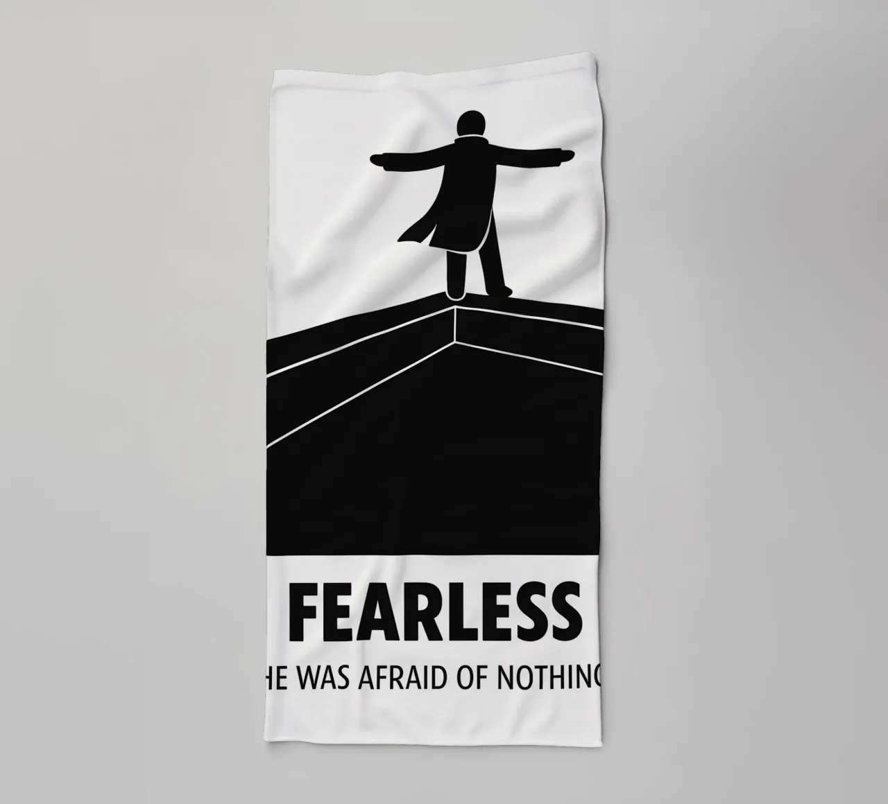 Fearless Print towel by MoviesArt