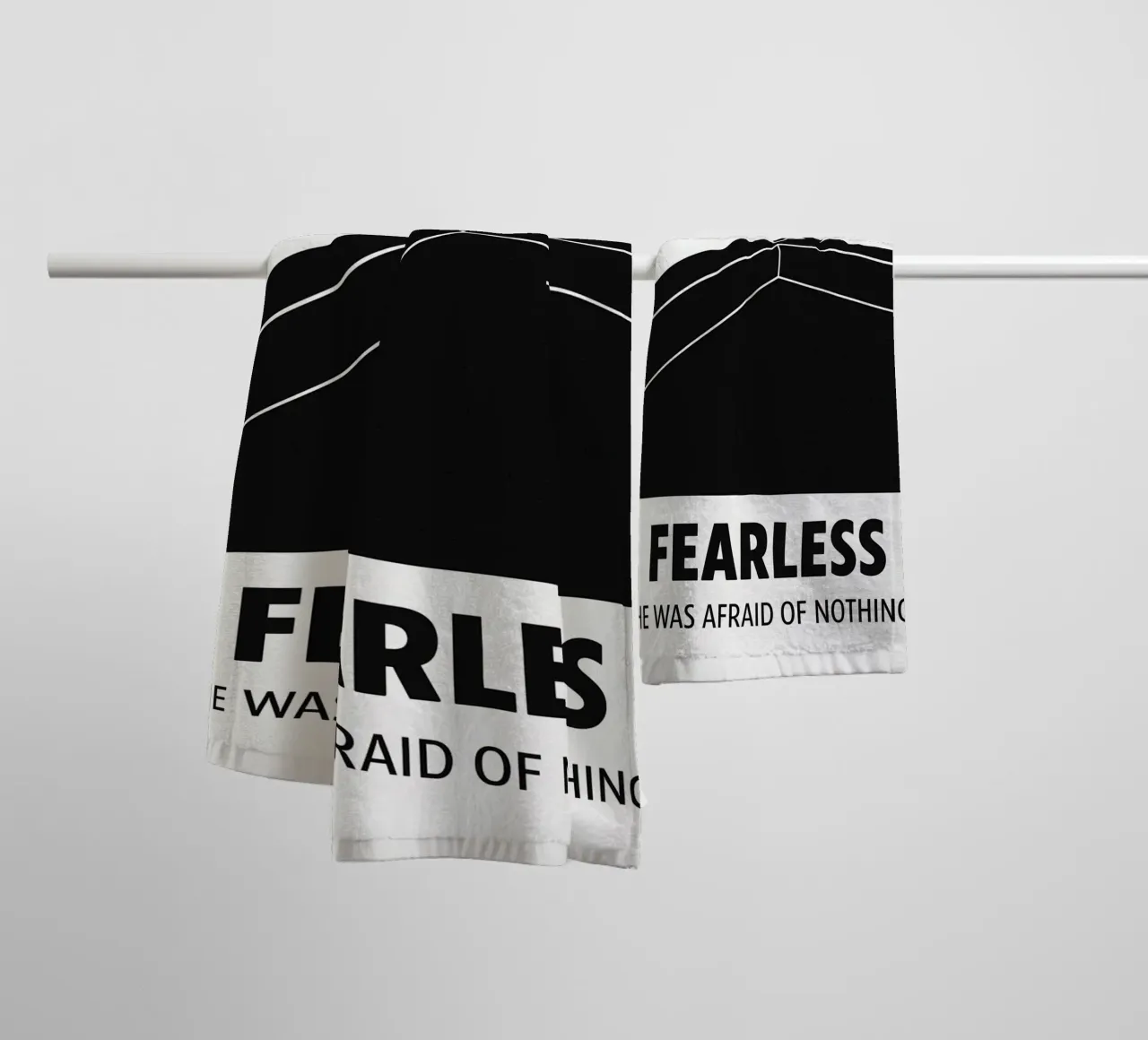 Fearless Print towel by MoviesArt