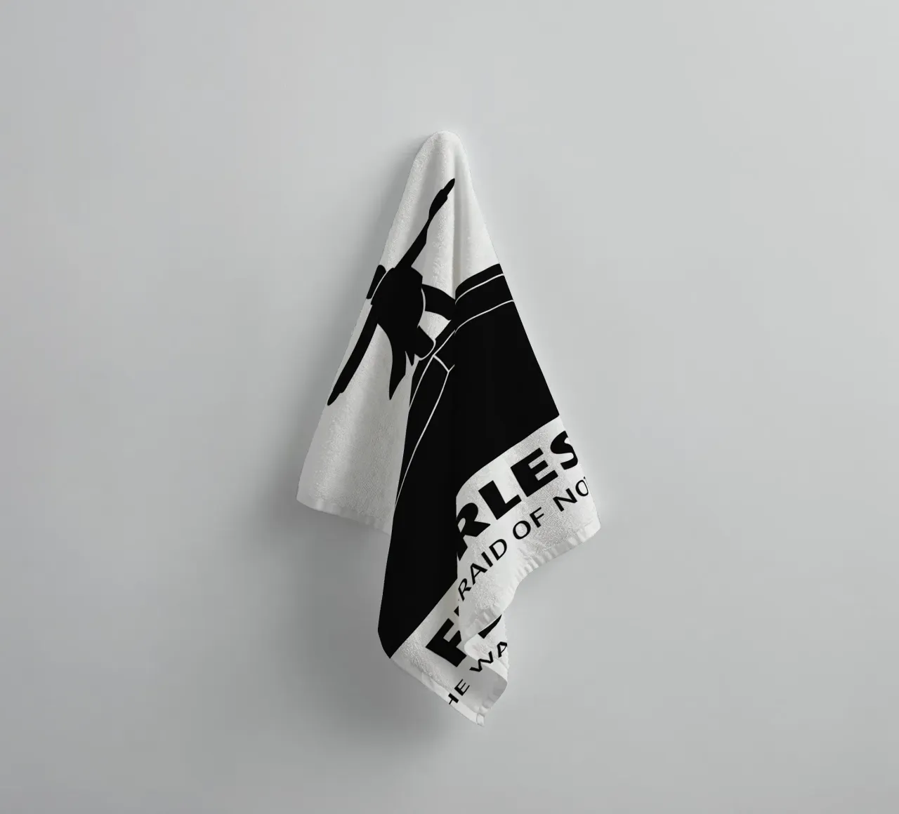 Fearless Print towel by MoviesArt