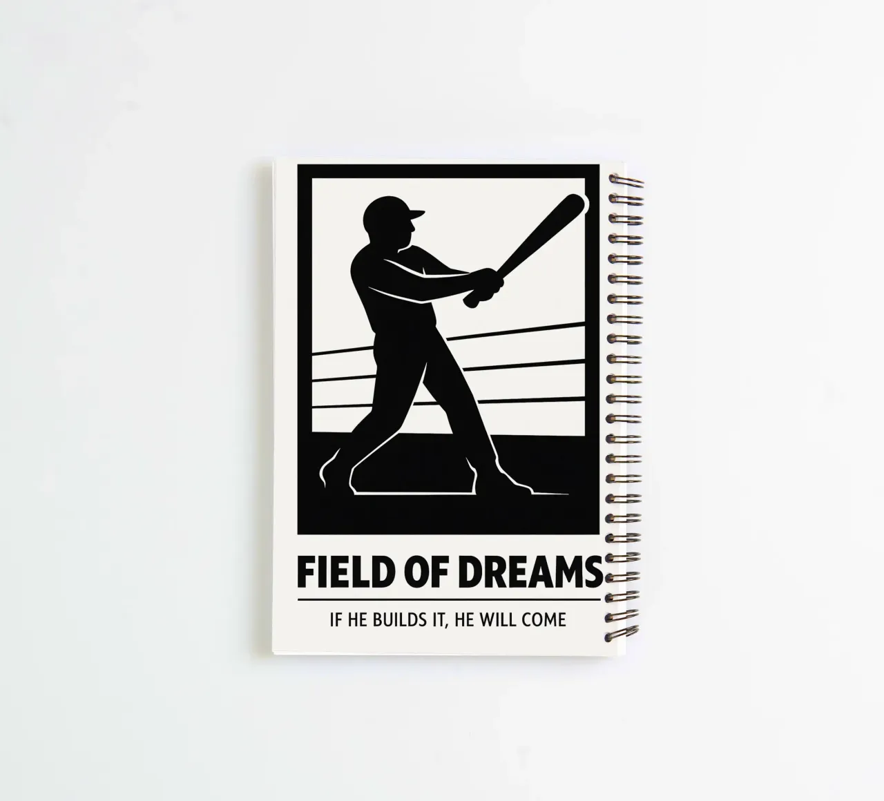 Field Of Dreams Print spiral notebook by MoviesArt