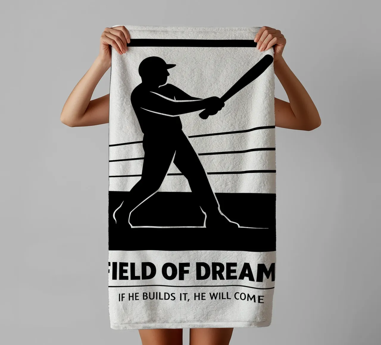 Field Of Dreams Print asciugamano da bagno da MoviesArt